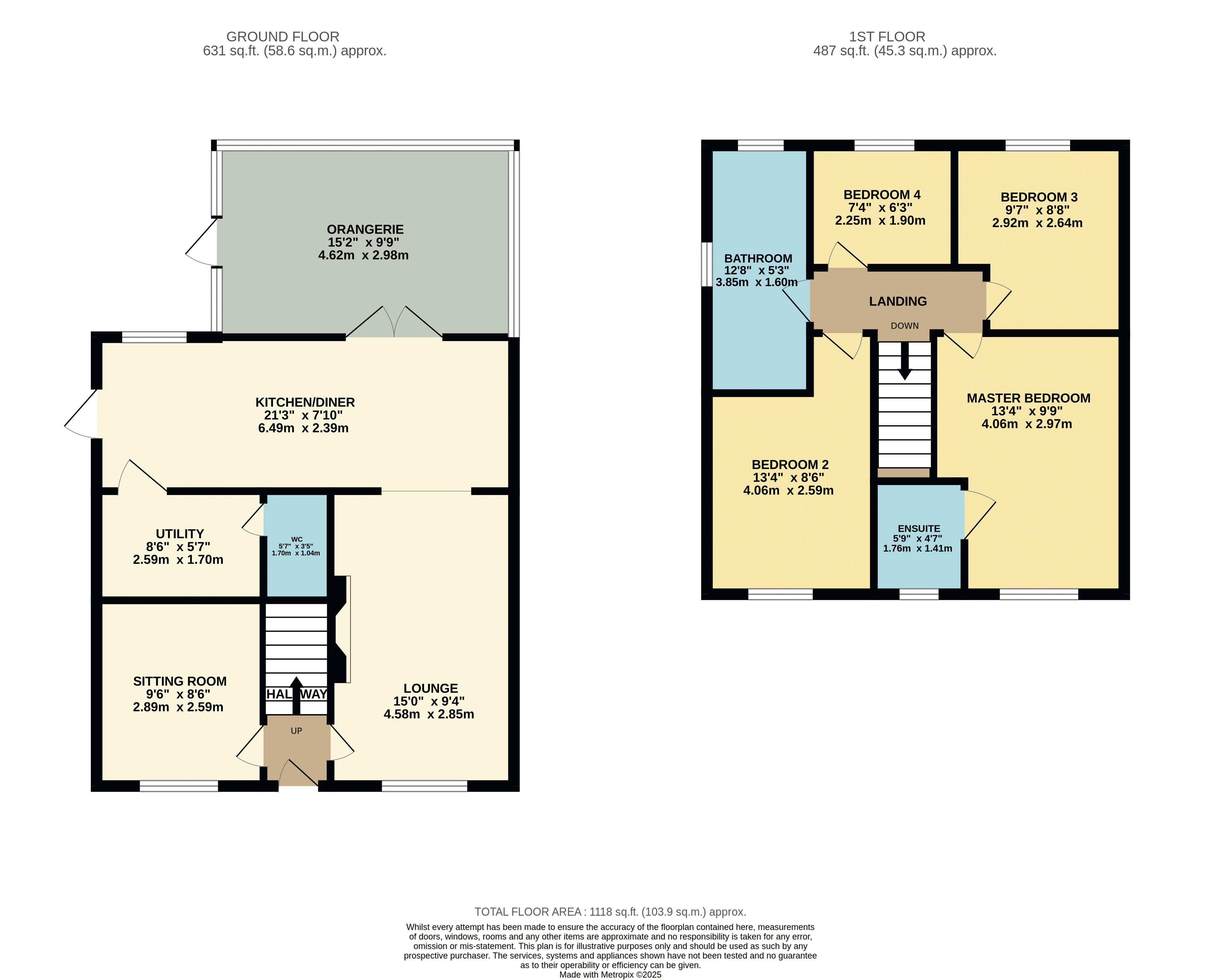 Floorplan for Blackrod, Bolton, Lancashire