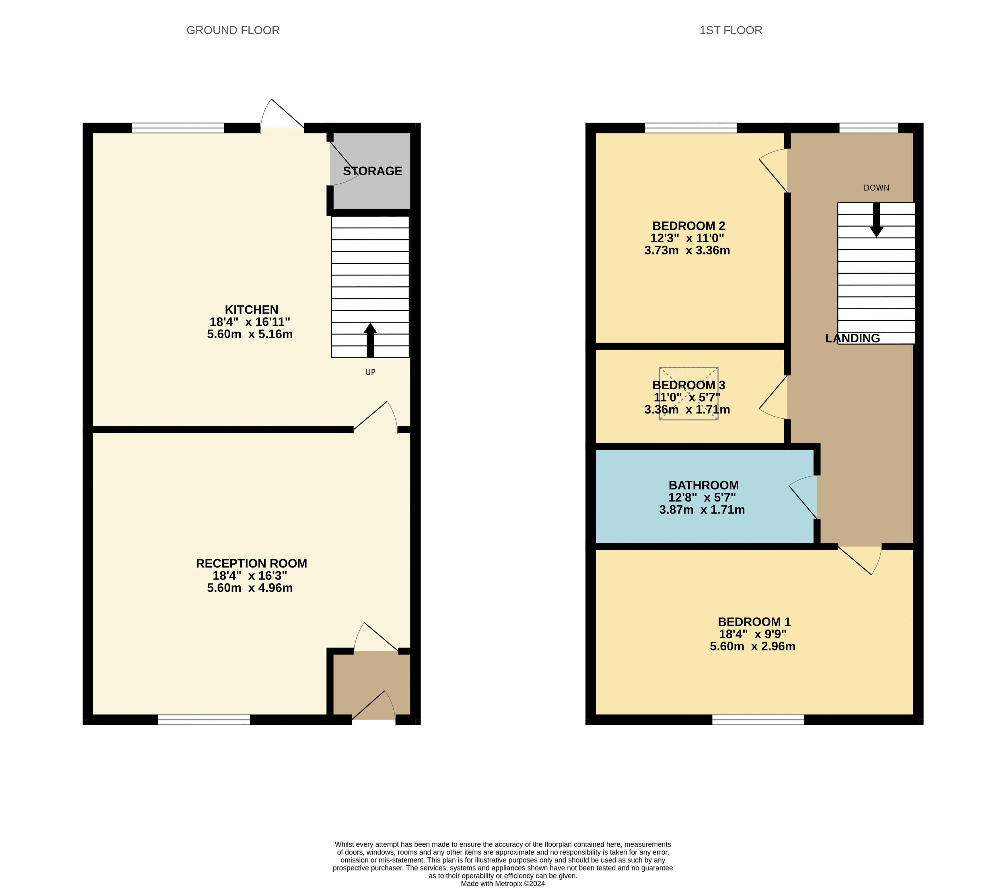 Floorplan for Horwich, Bolton, Lancashire