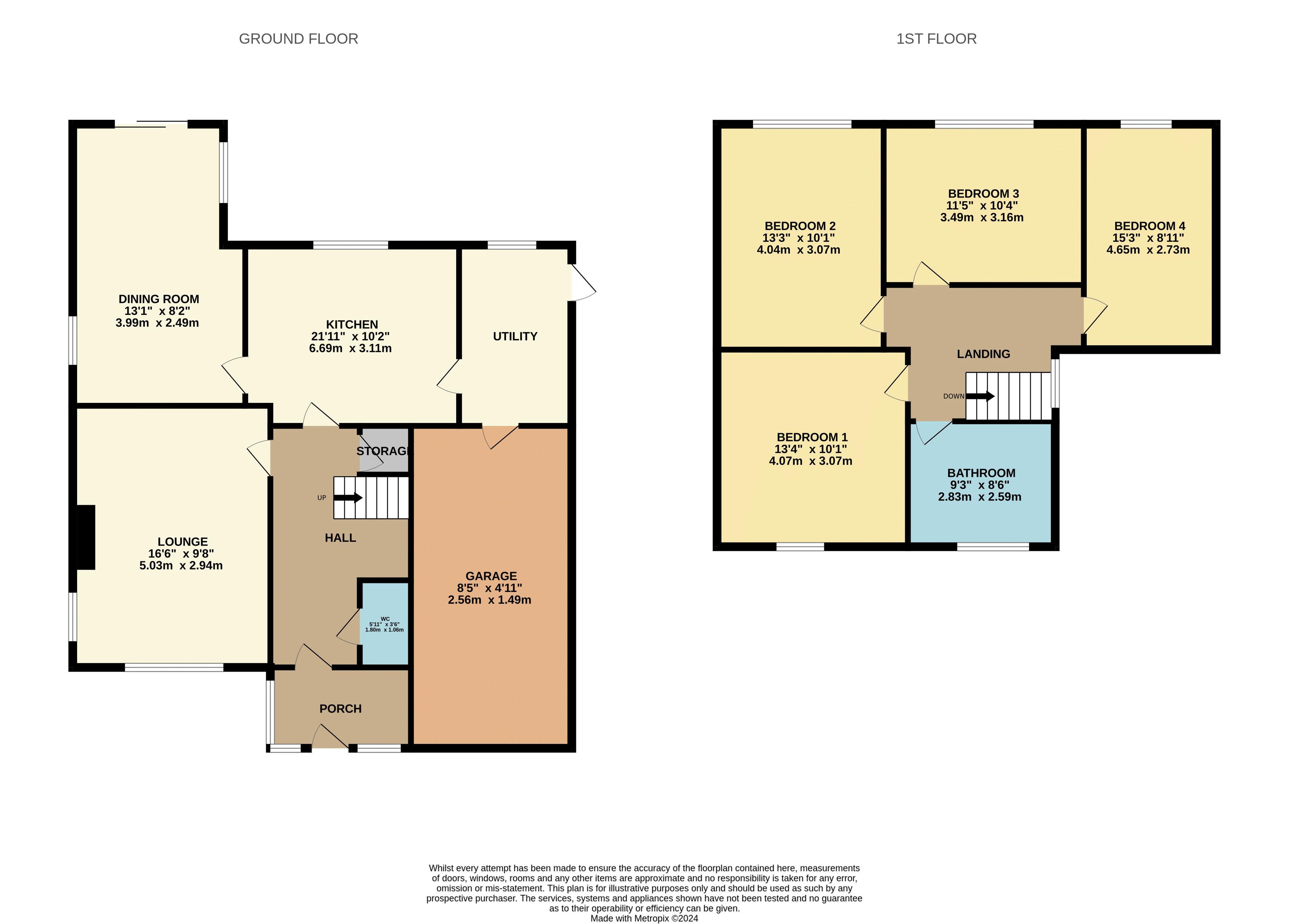 Floorplan for Ladybridge, Bolton, Lancashire