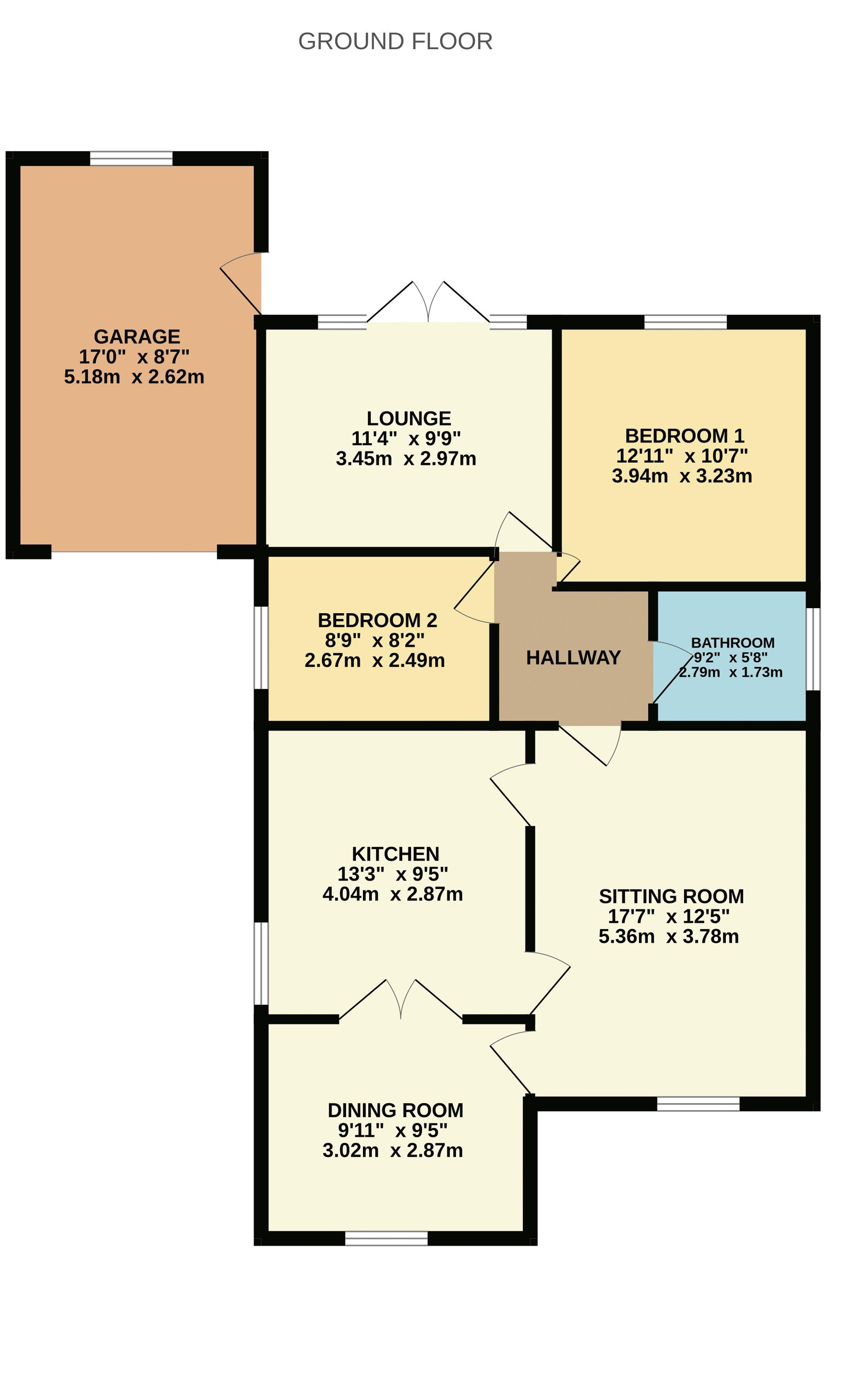 Floorplan for Horwich, Bolton, Lancashire