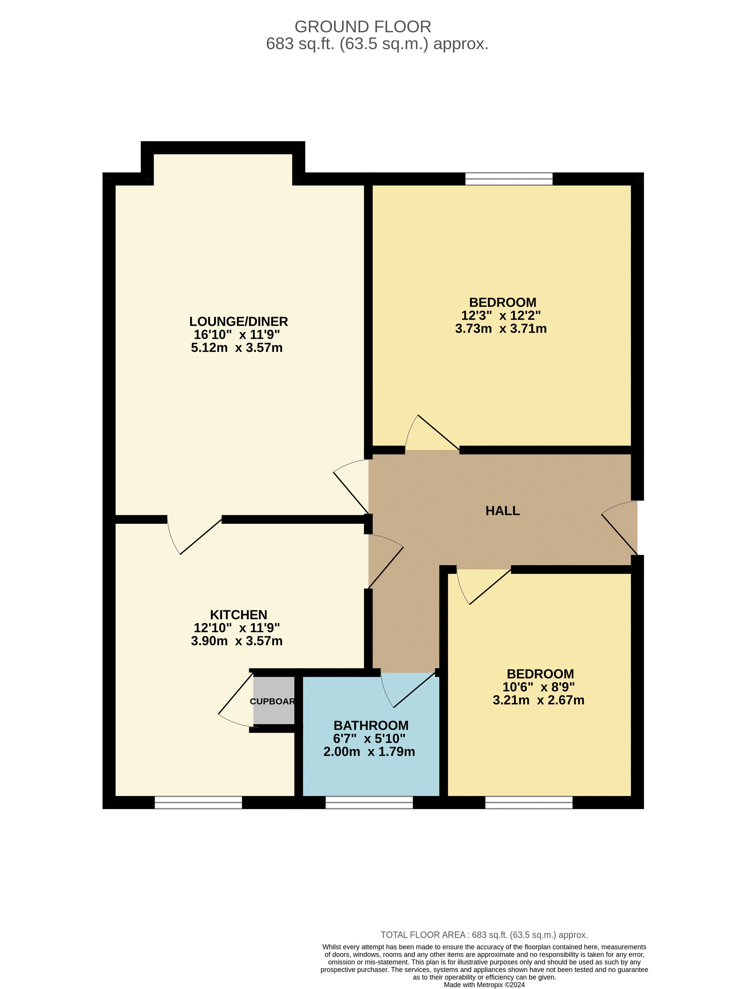 Floorplan for Heaton, Bolton, Lancashire