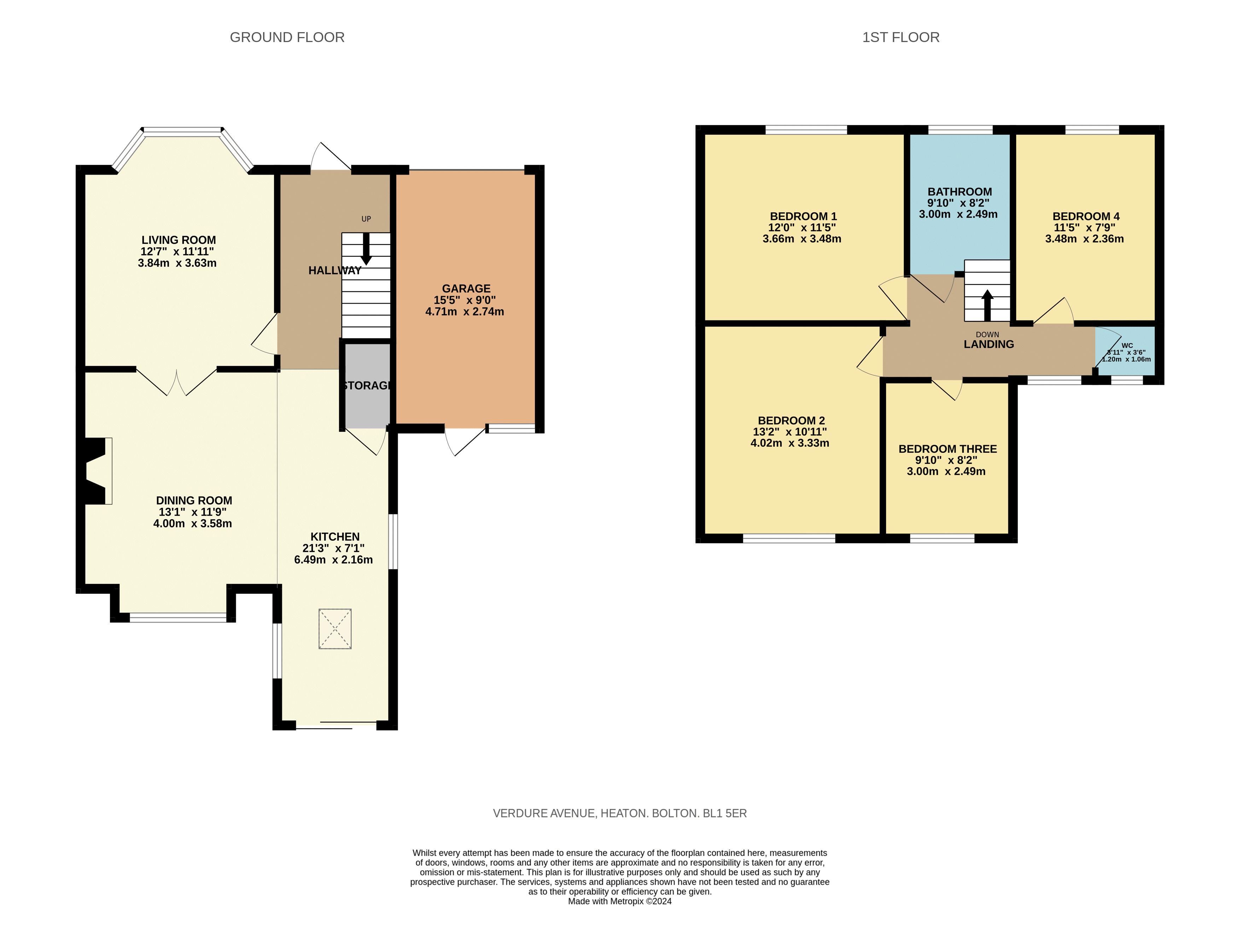 Floorplan for Bolton, Lancashire