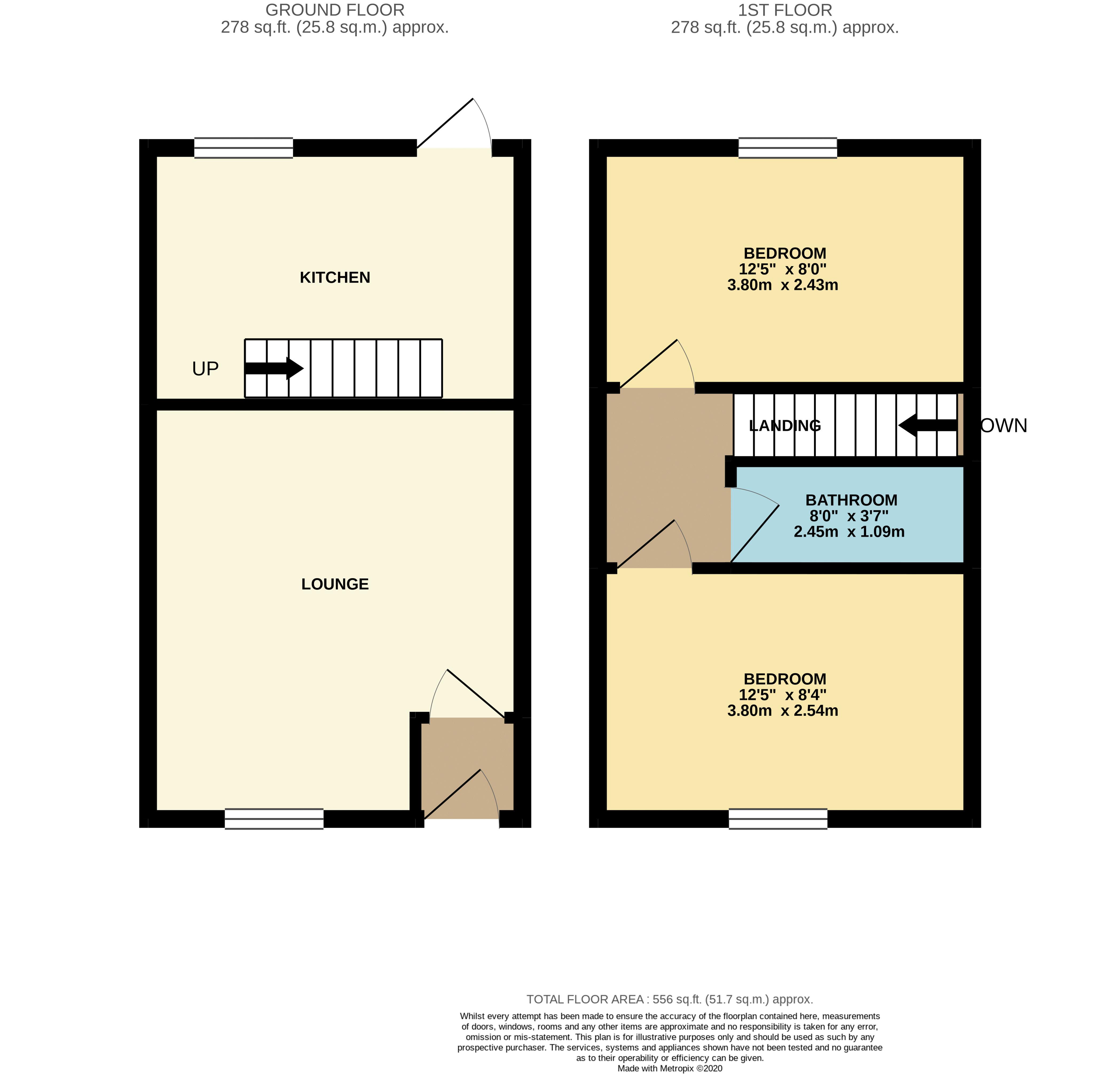 Floorplan for Horwich, Bolton, Lancashire