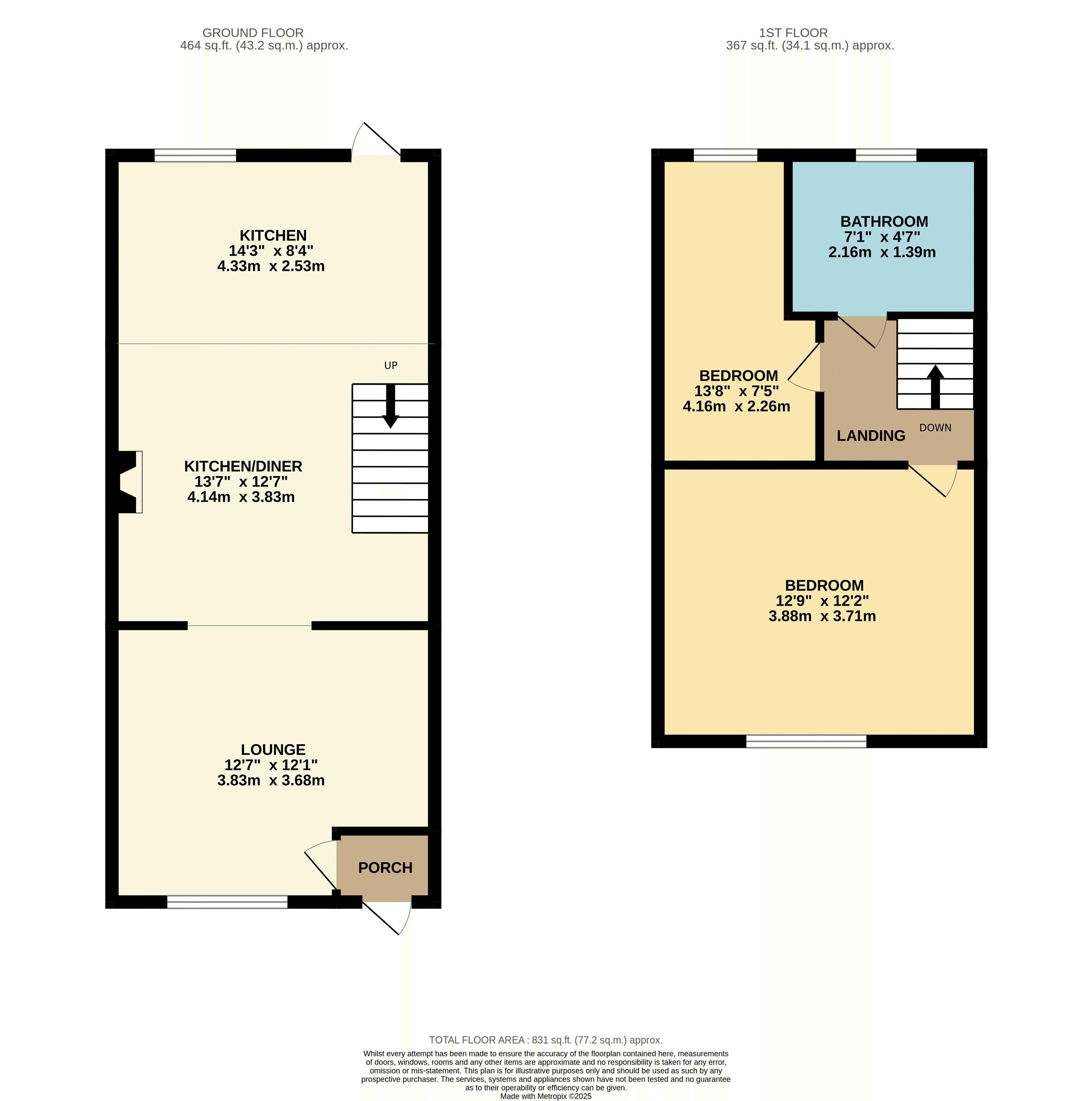 Floorplan for Heaton, Bolton, Lancashire