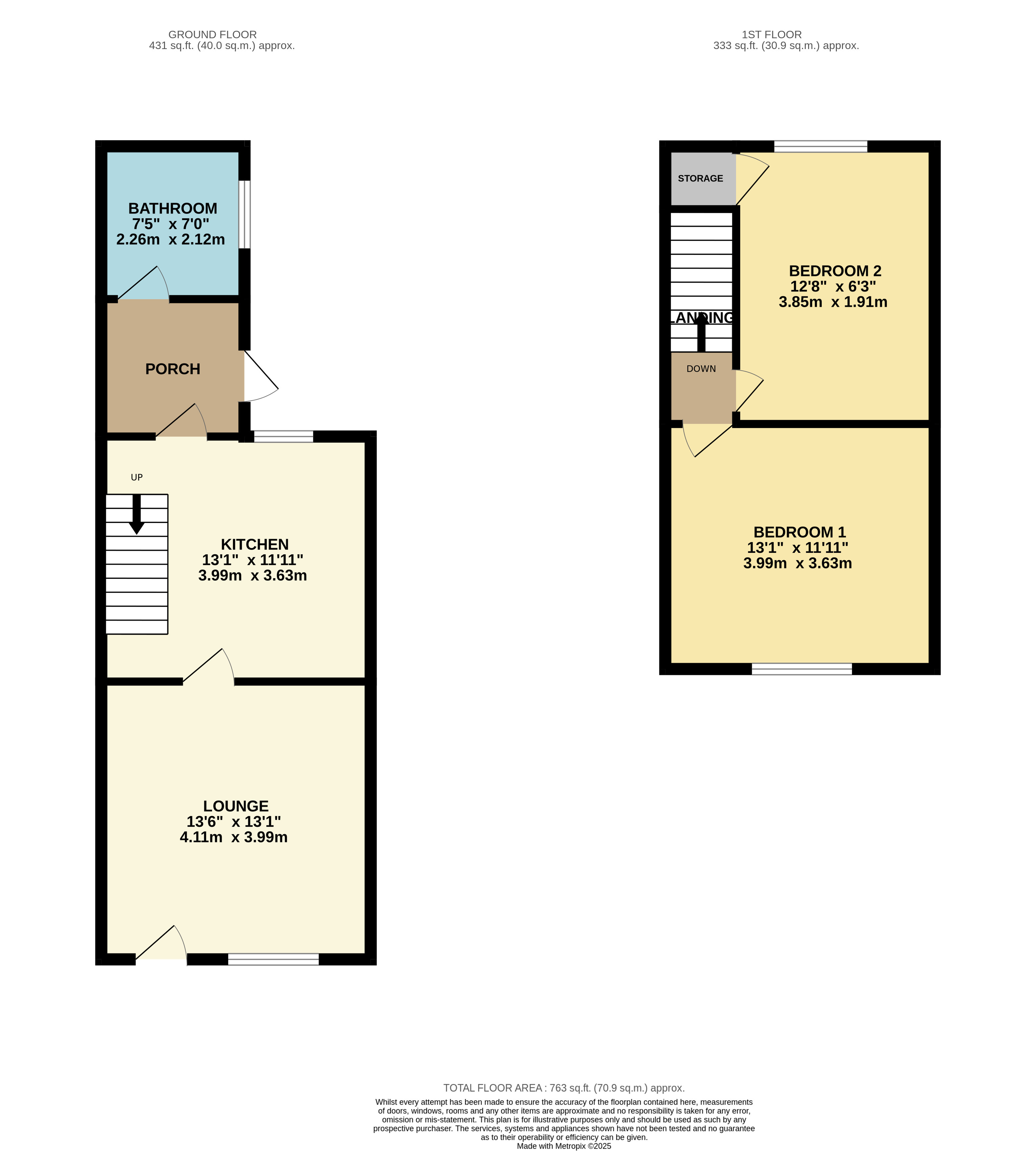 Floorplan for Halliwell, Bolton