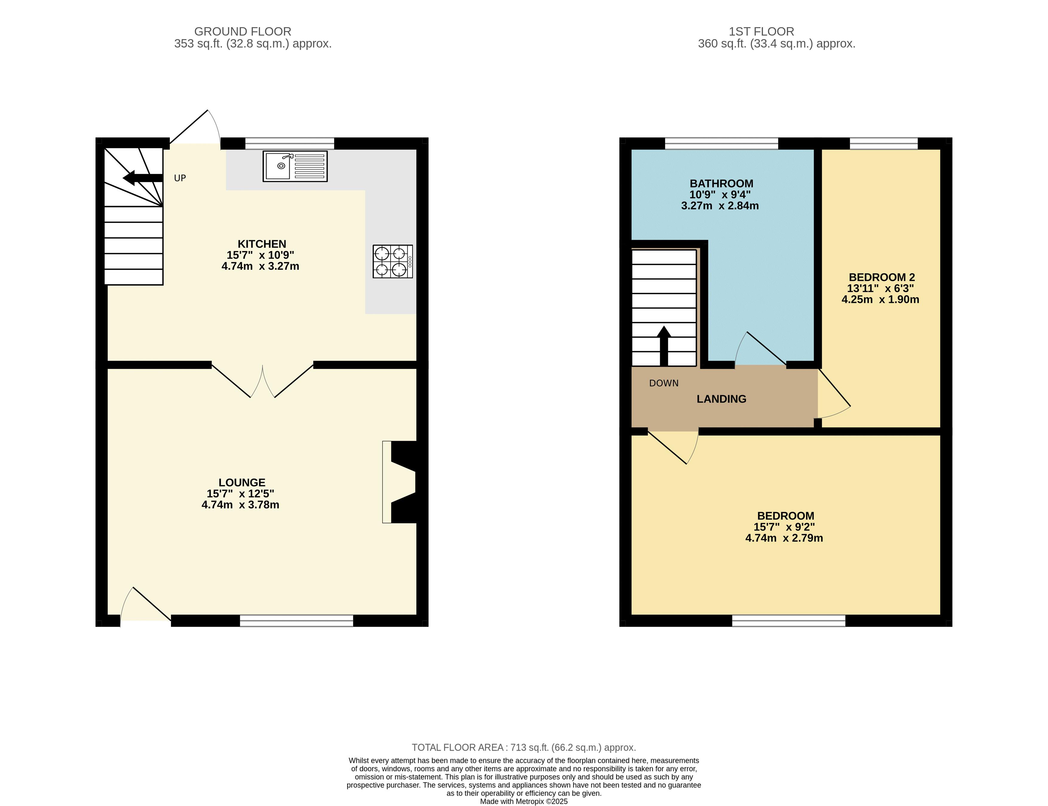 Floorplan for Horwich, Bolton, Lancashire