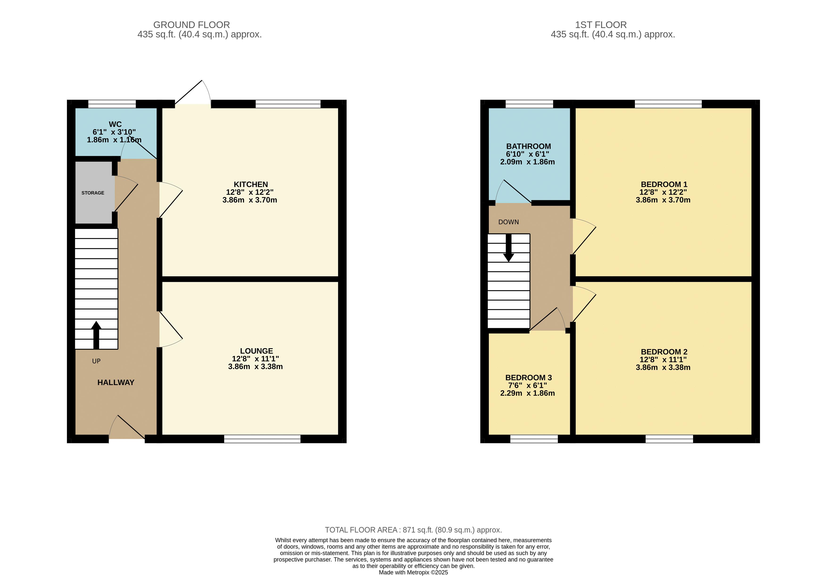 Floorplan for Deane, Bolton, Lancashire