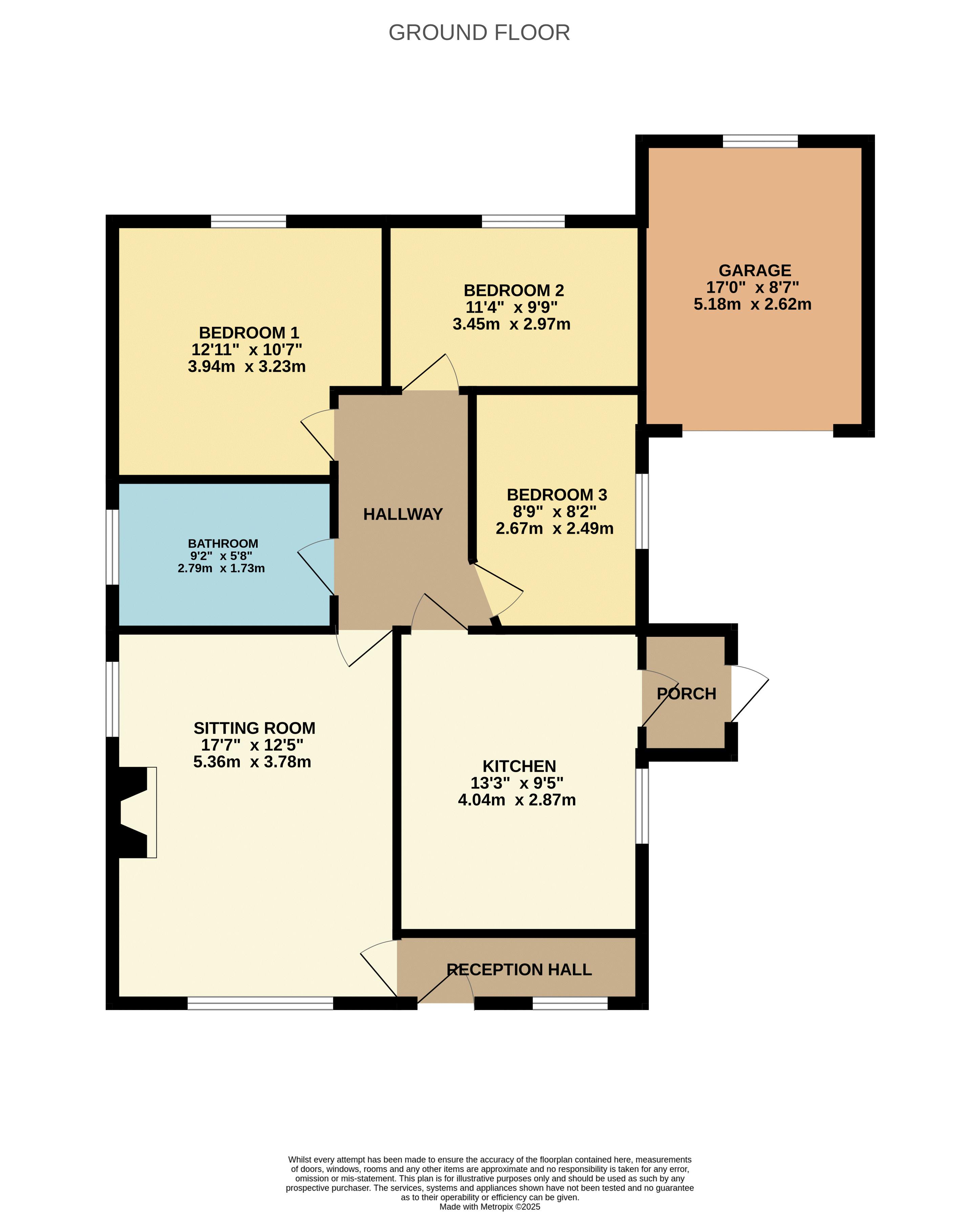 Floorplan for Horwich, Bolton, Lancashire
