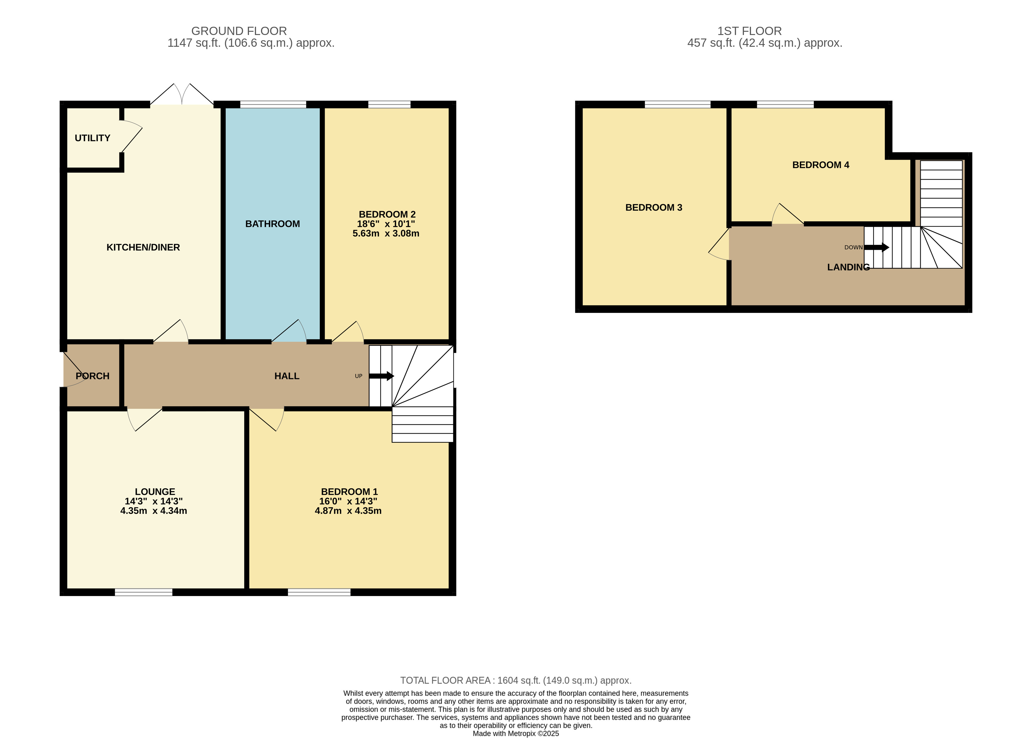 Floorplan for Blackrod, Bolton, Greater Manchester