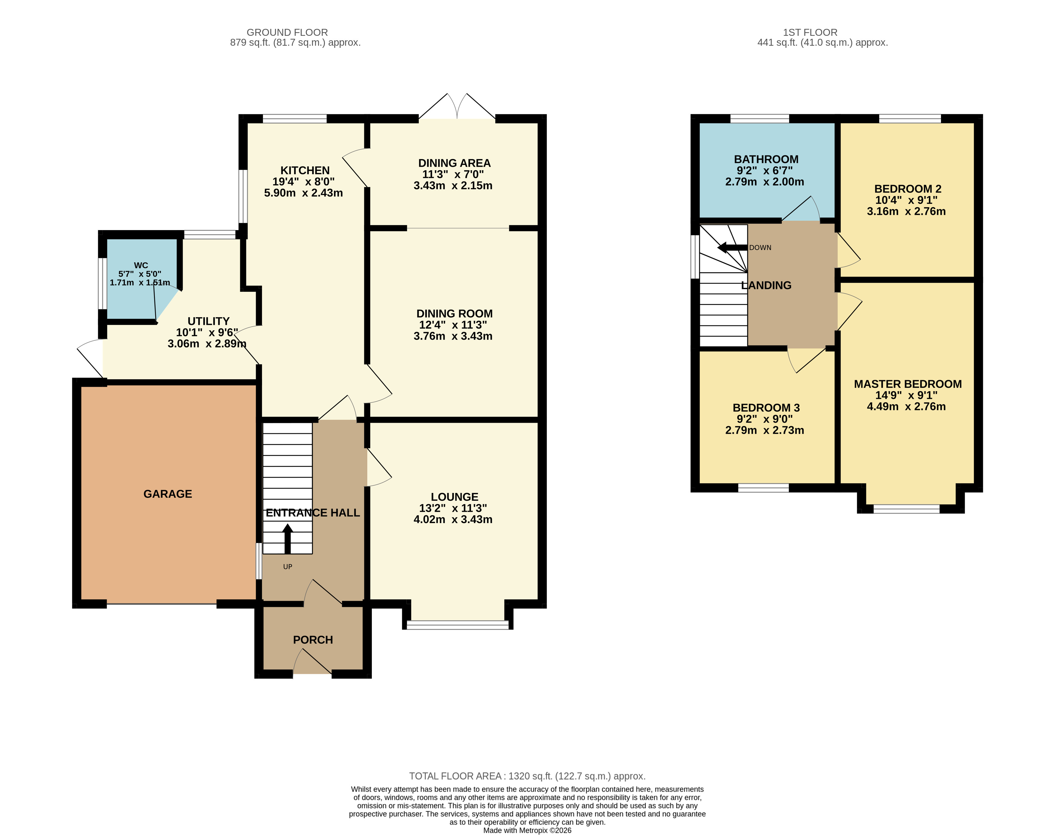 Floorplan for Horwich, Bolton, Greater Manchester