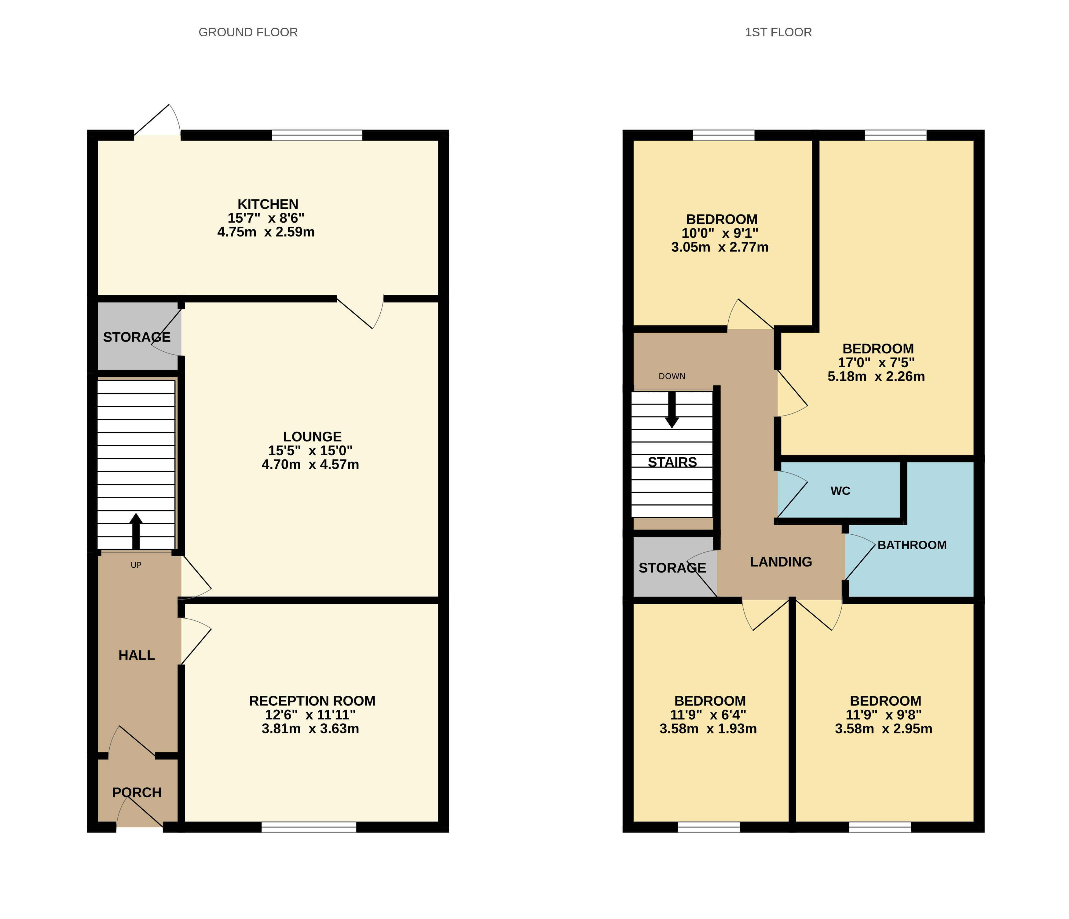 Floorplan for Chorley, Lancashire