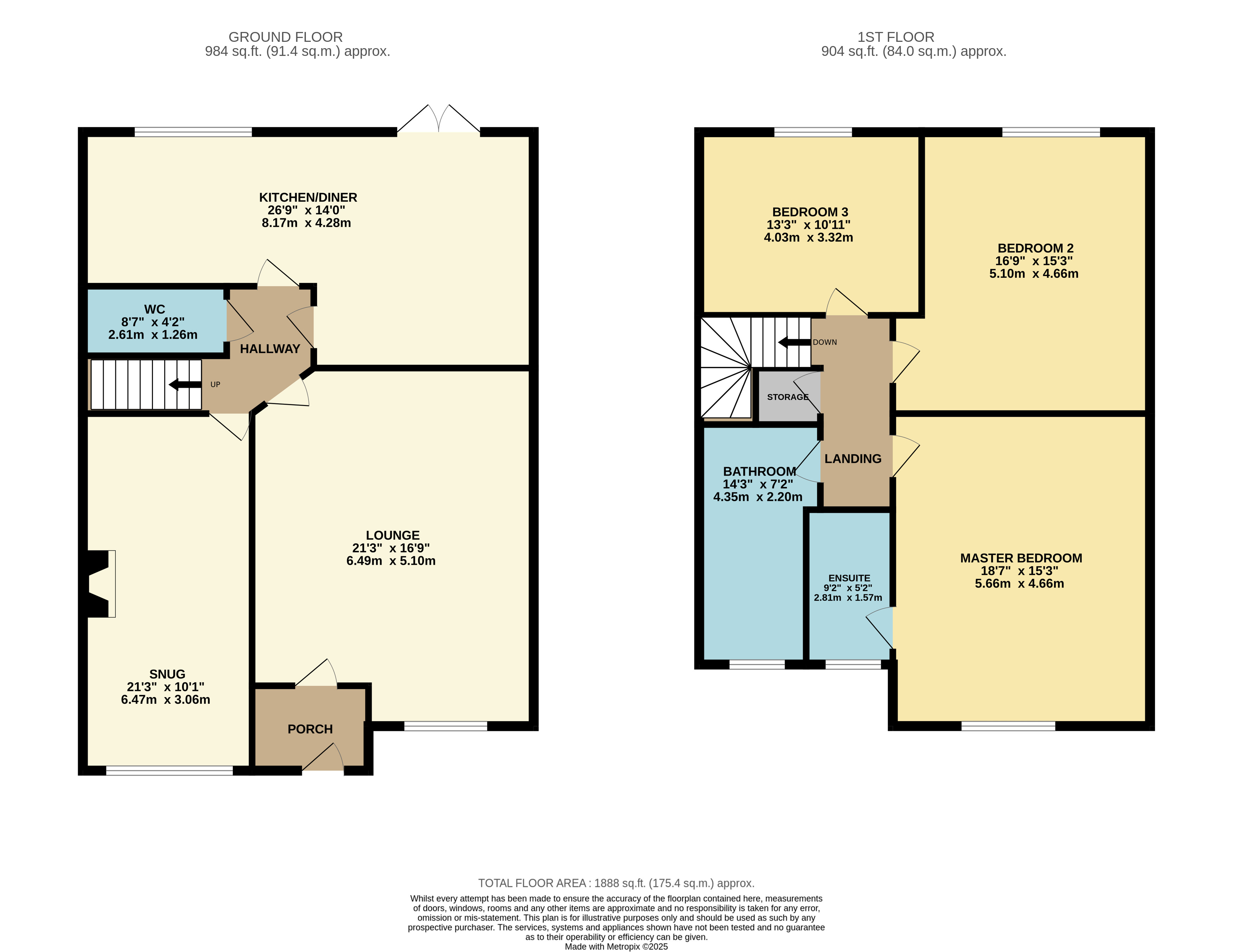 Floorplan for Buckshaw Village, Chorley, Lancashire