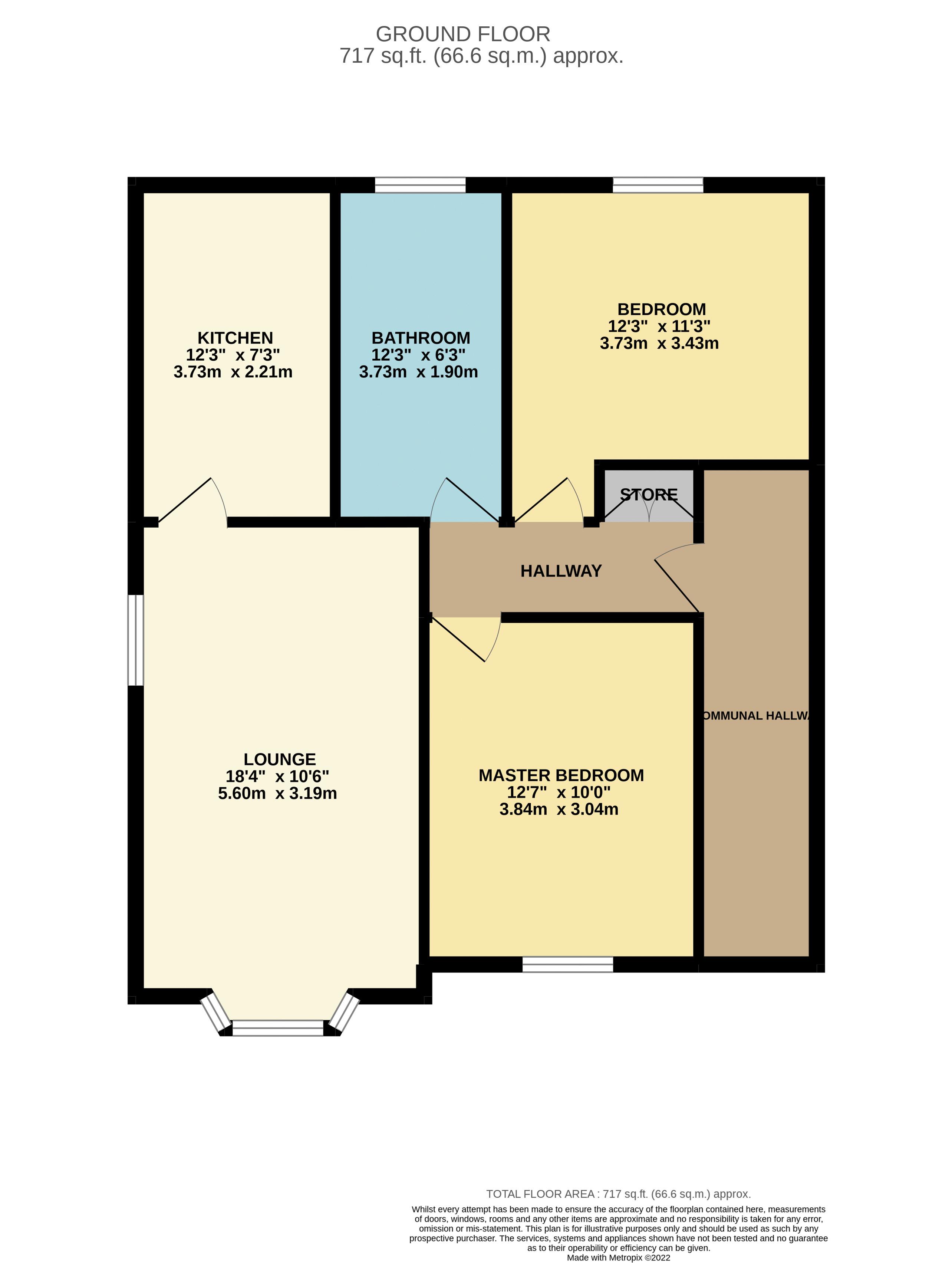 Floorplan for Horwich, Bolton, Greater Manchester