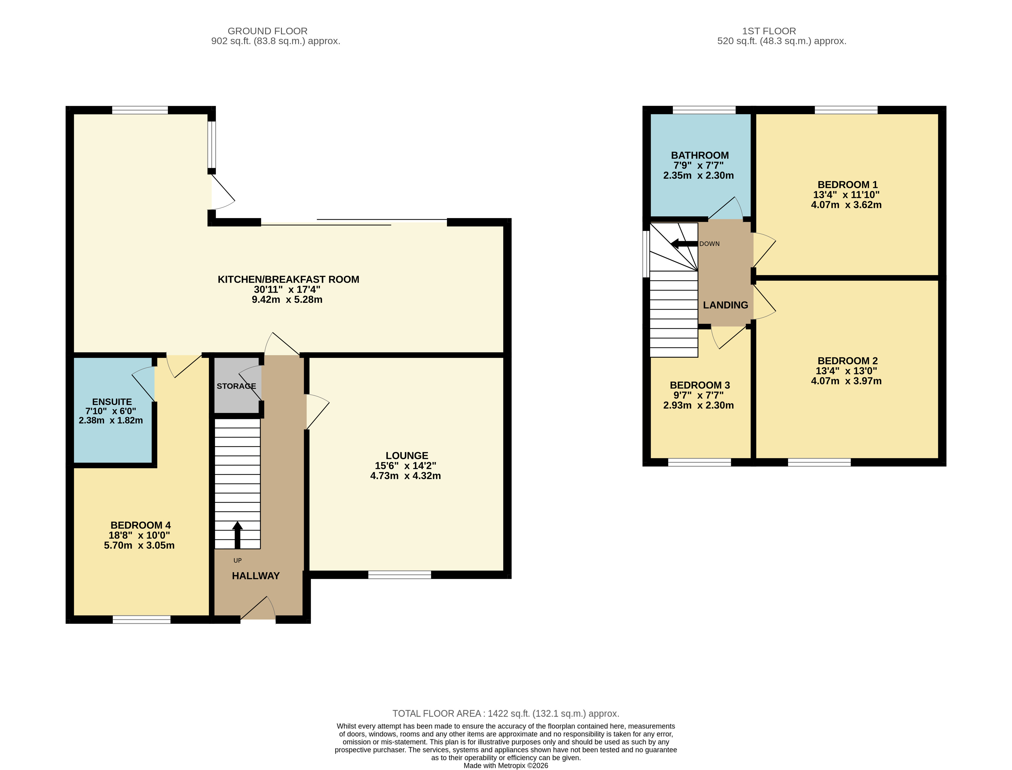 Floorplan for Blackrod, Bolton, Greater Manchester