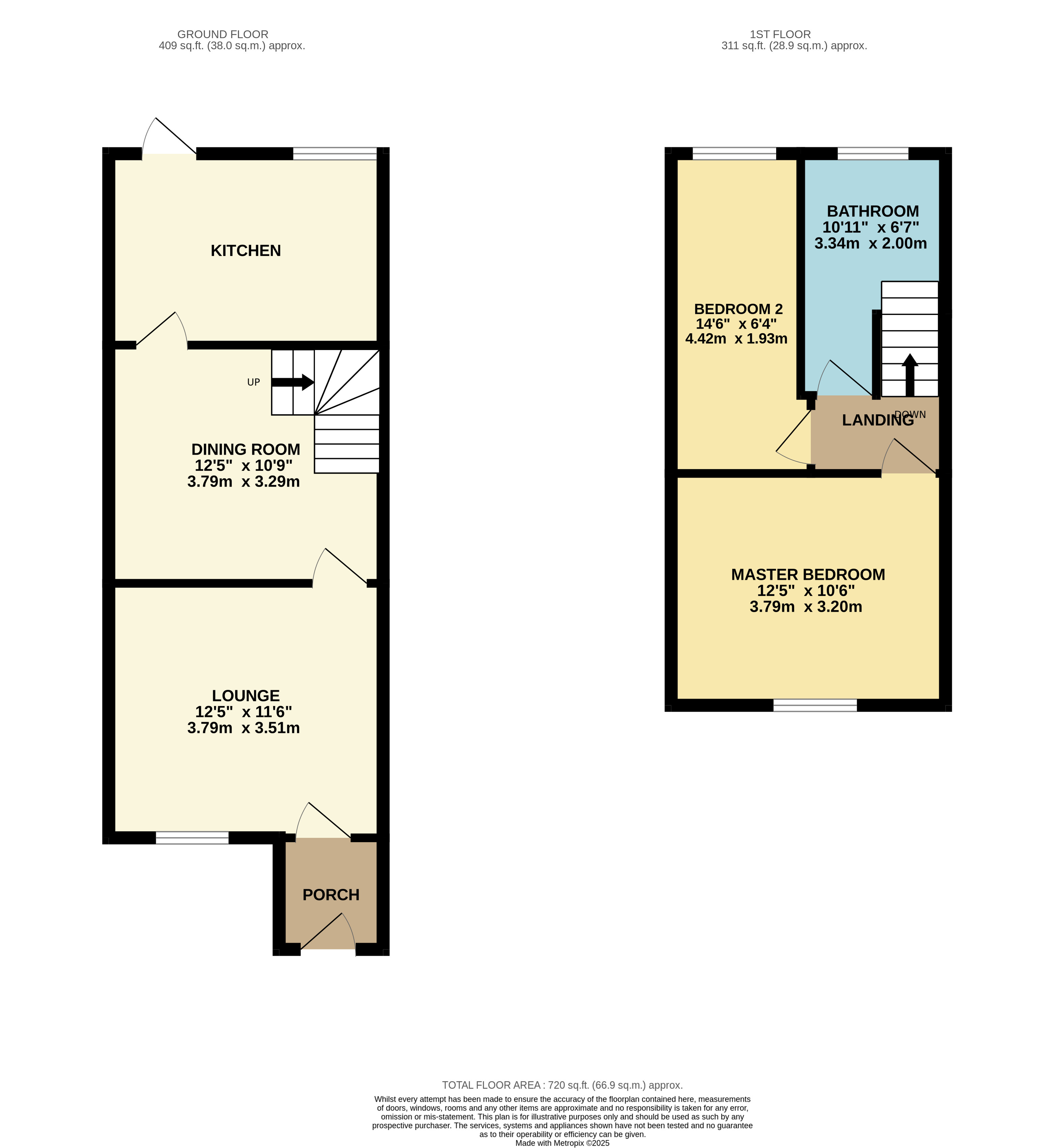 Floorplan for Horwich, Bolton, Greater Manchester