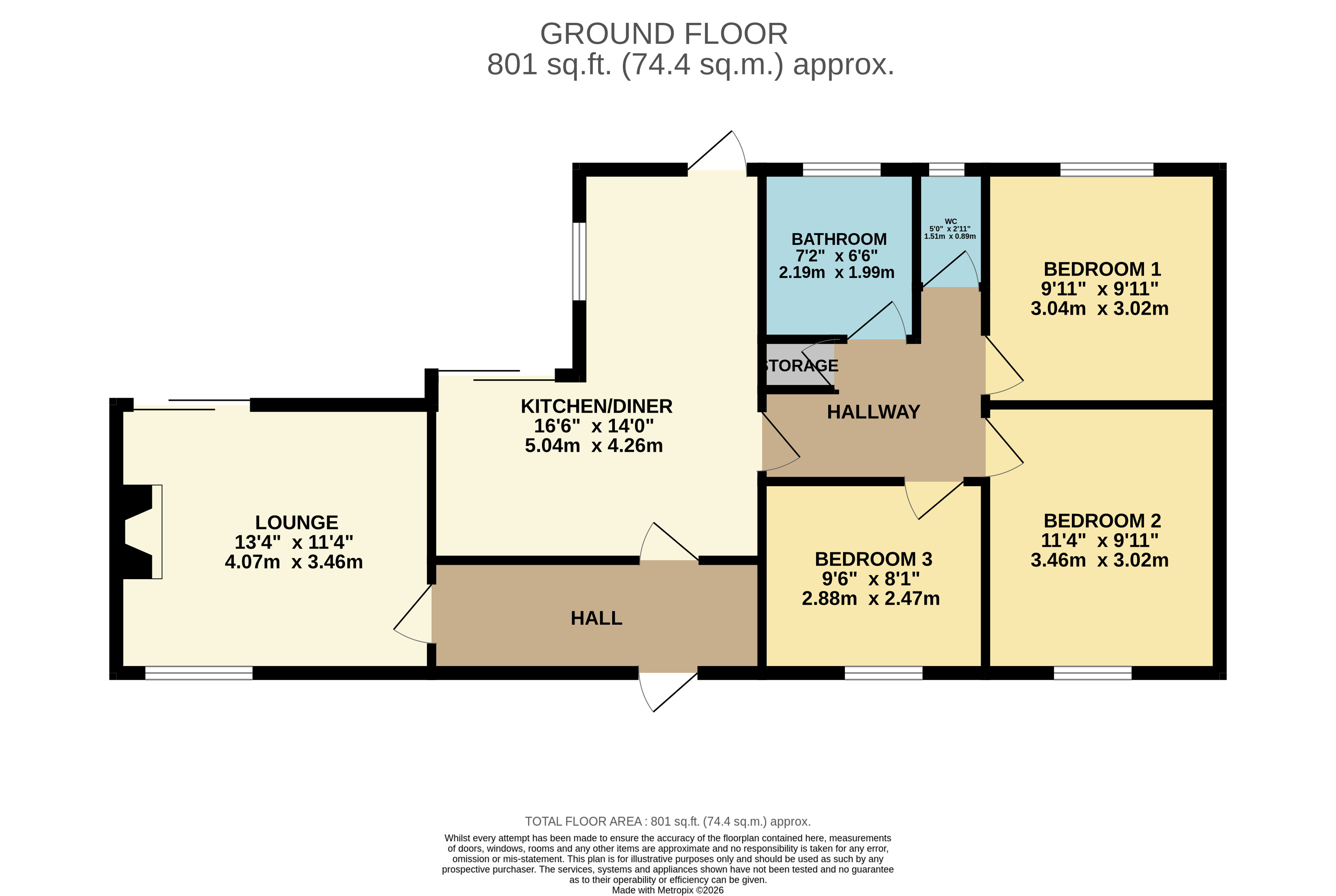 Floorplan for Great Lever, Bolton