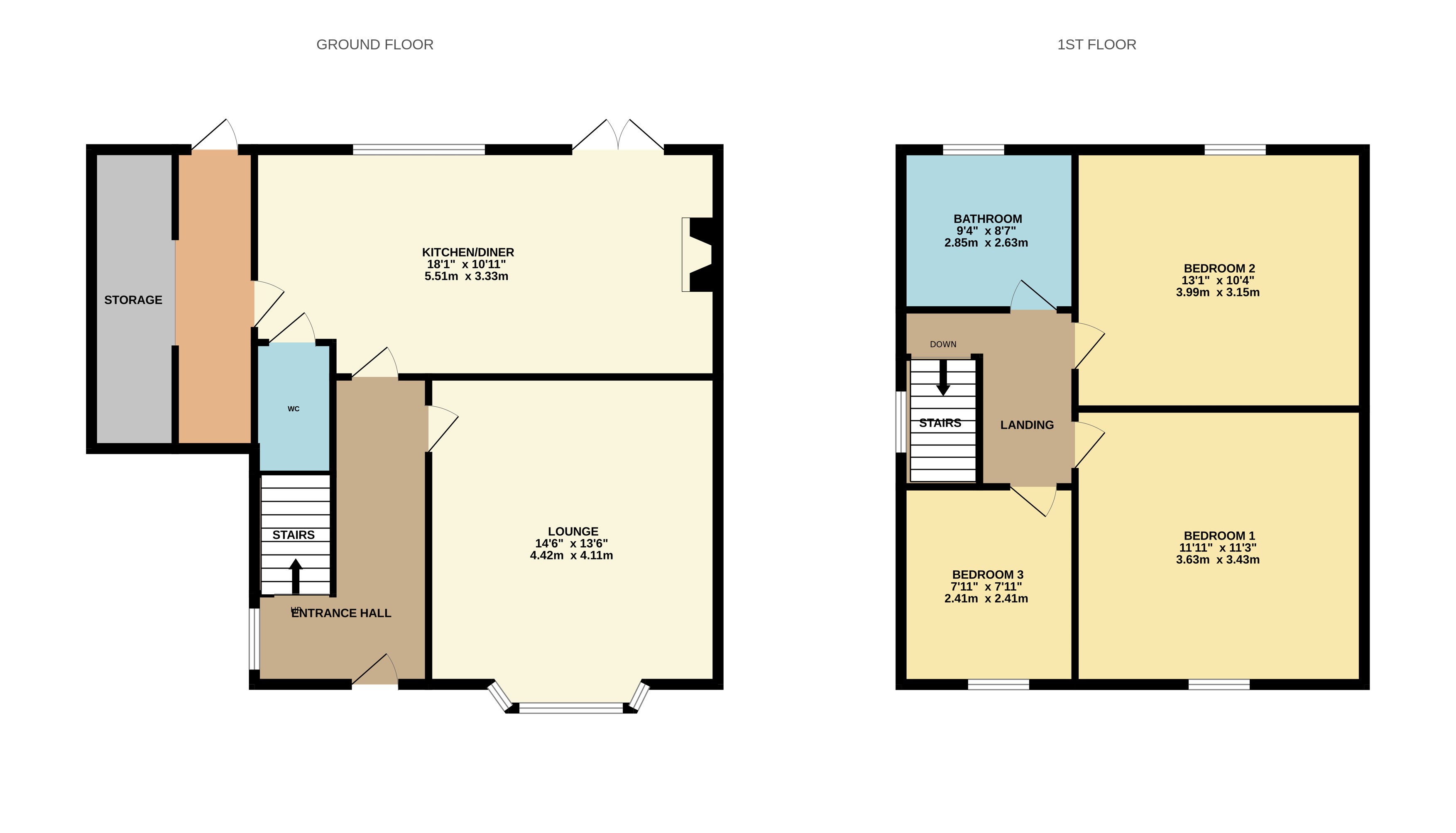 Floorplan for Blackrod, Bolton, Greater Manchester