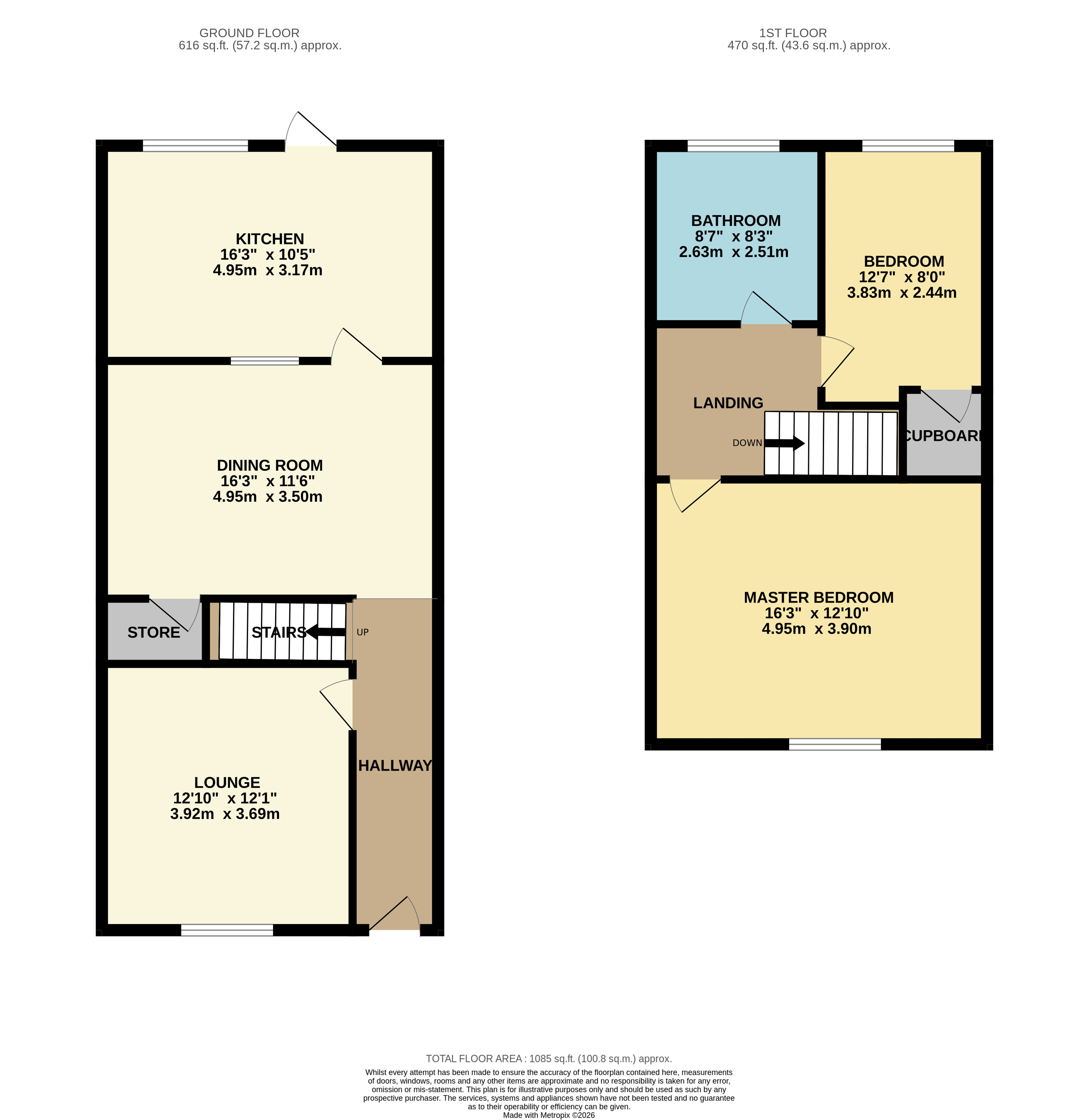 Floorplan for Blackrod, Bolton, Greater Manchester