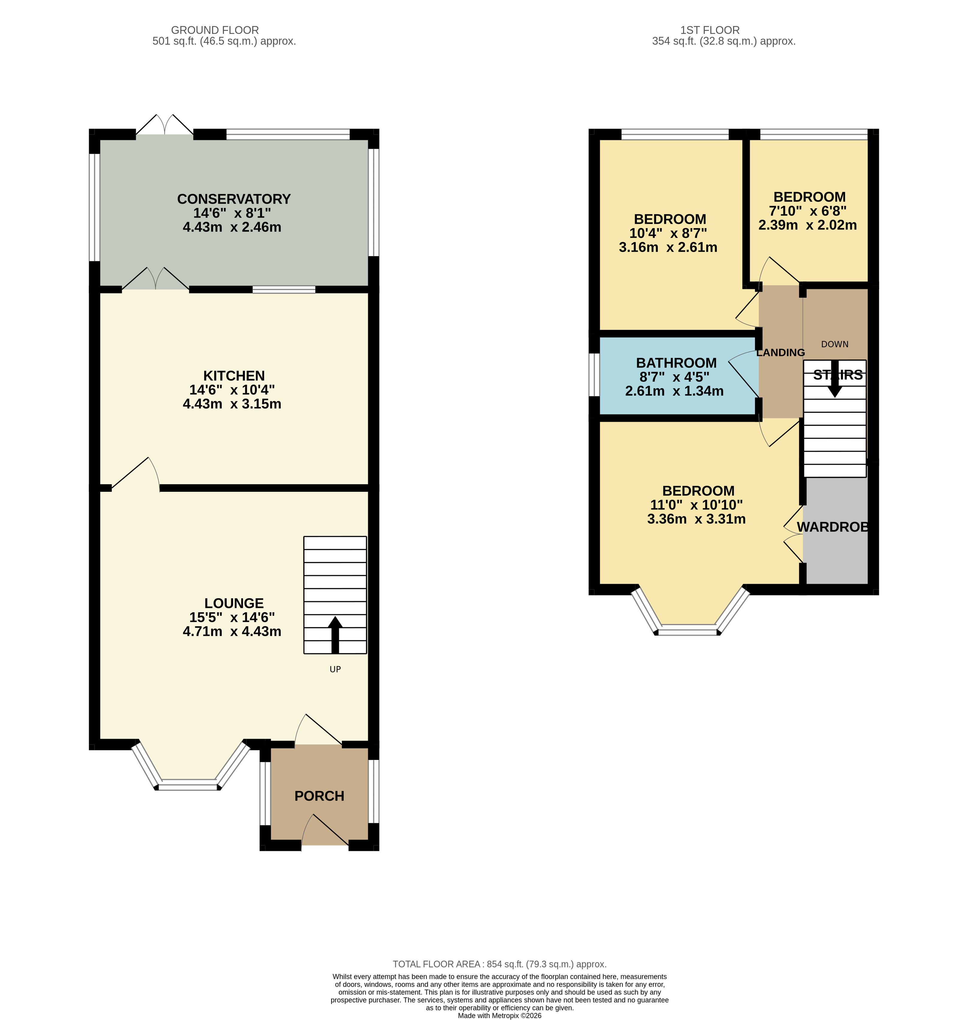 Floorplan for Horwich, Bolton, Greater Manchester