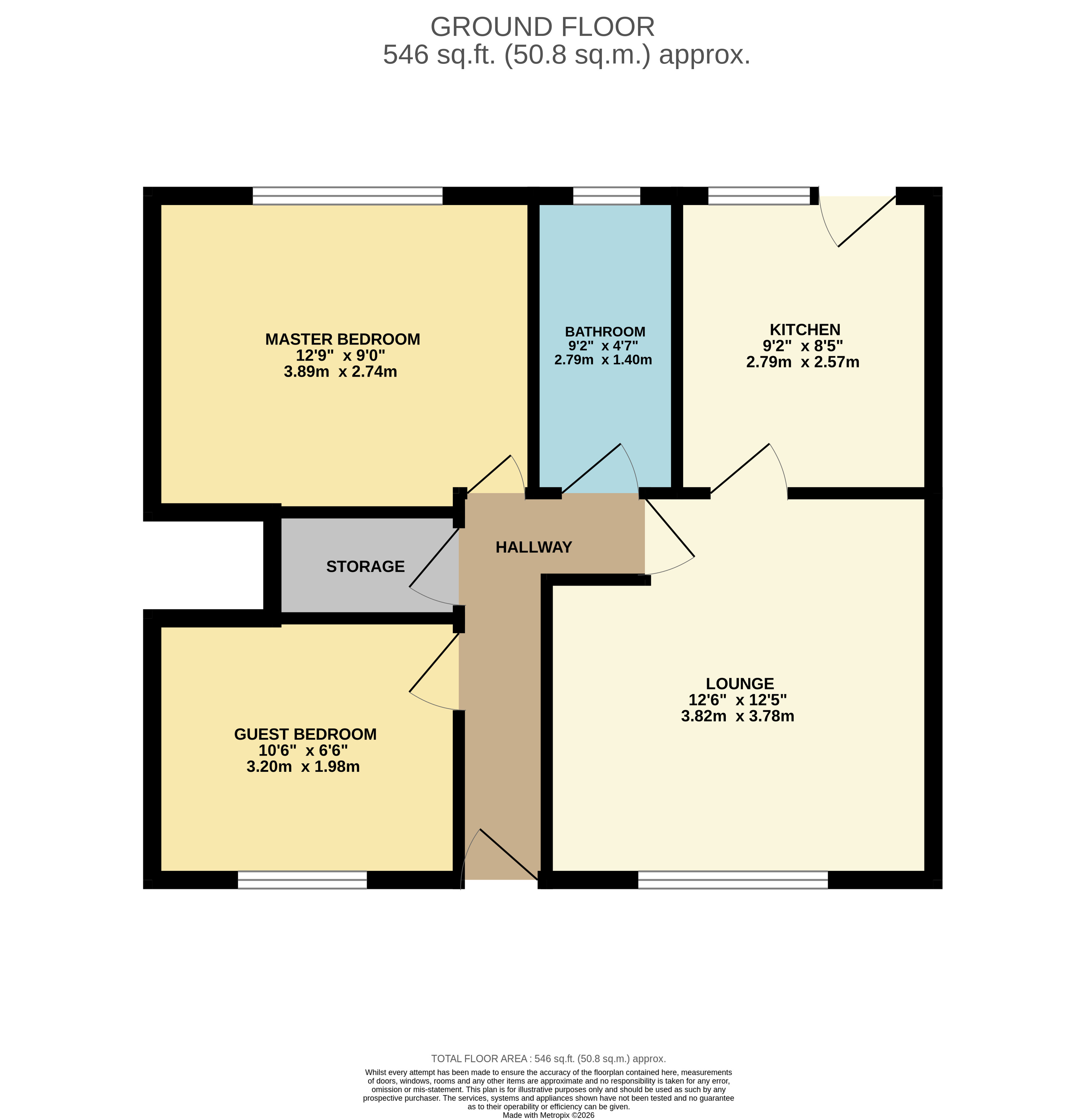 Floorplan for Horwich, Bolton, Greater Manchester