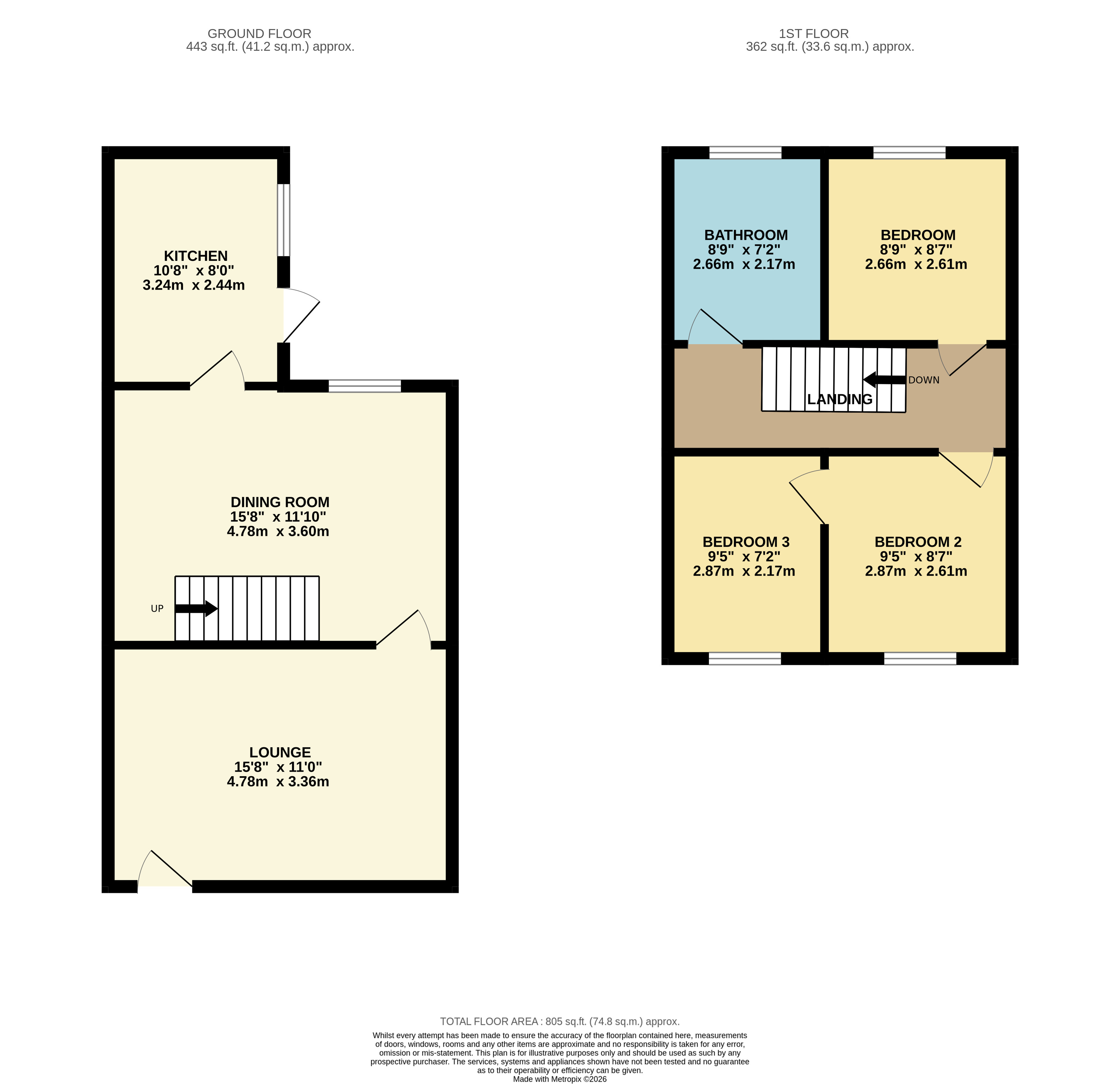 Floorplan for Bacup, Lancashire