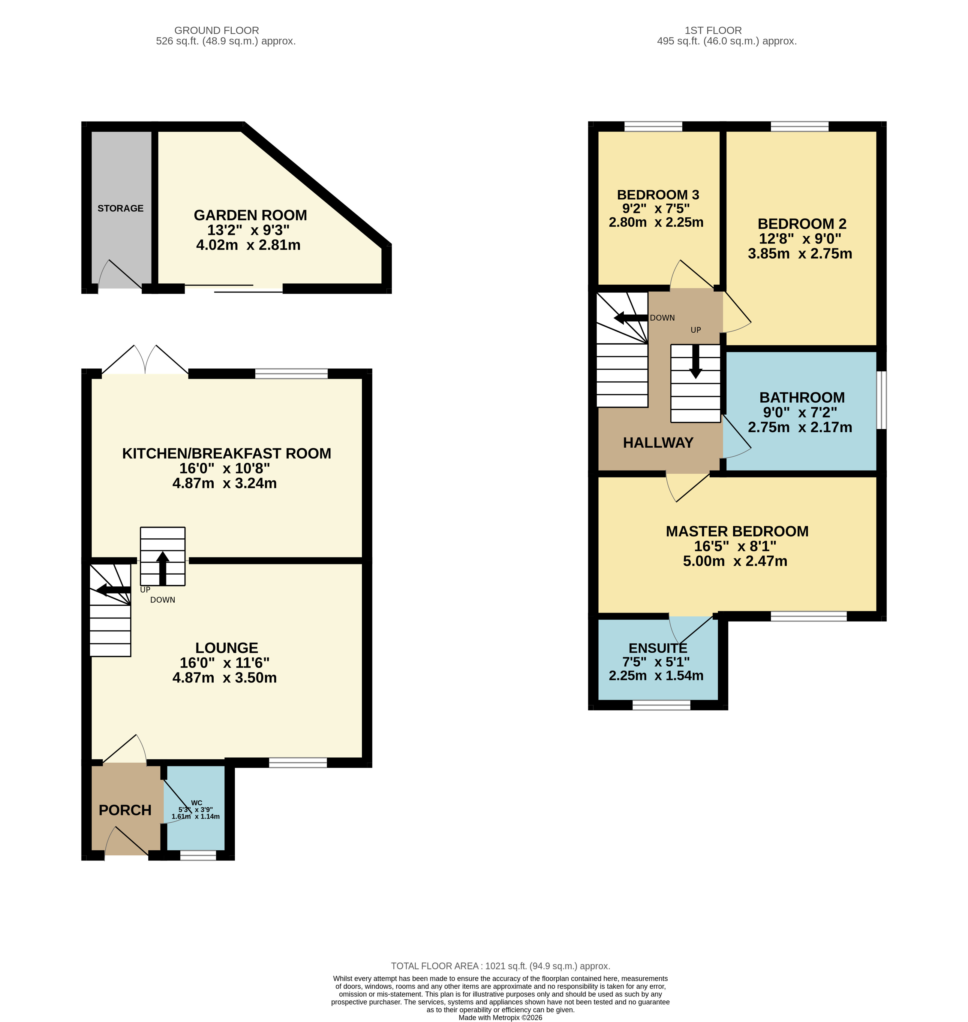 Floorplan for Horwich, Bolton, Greater Manchester
