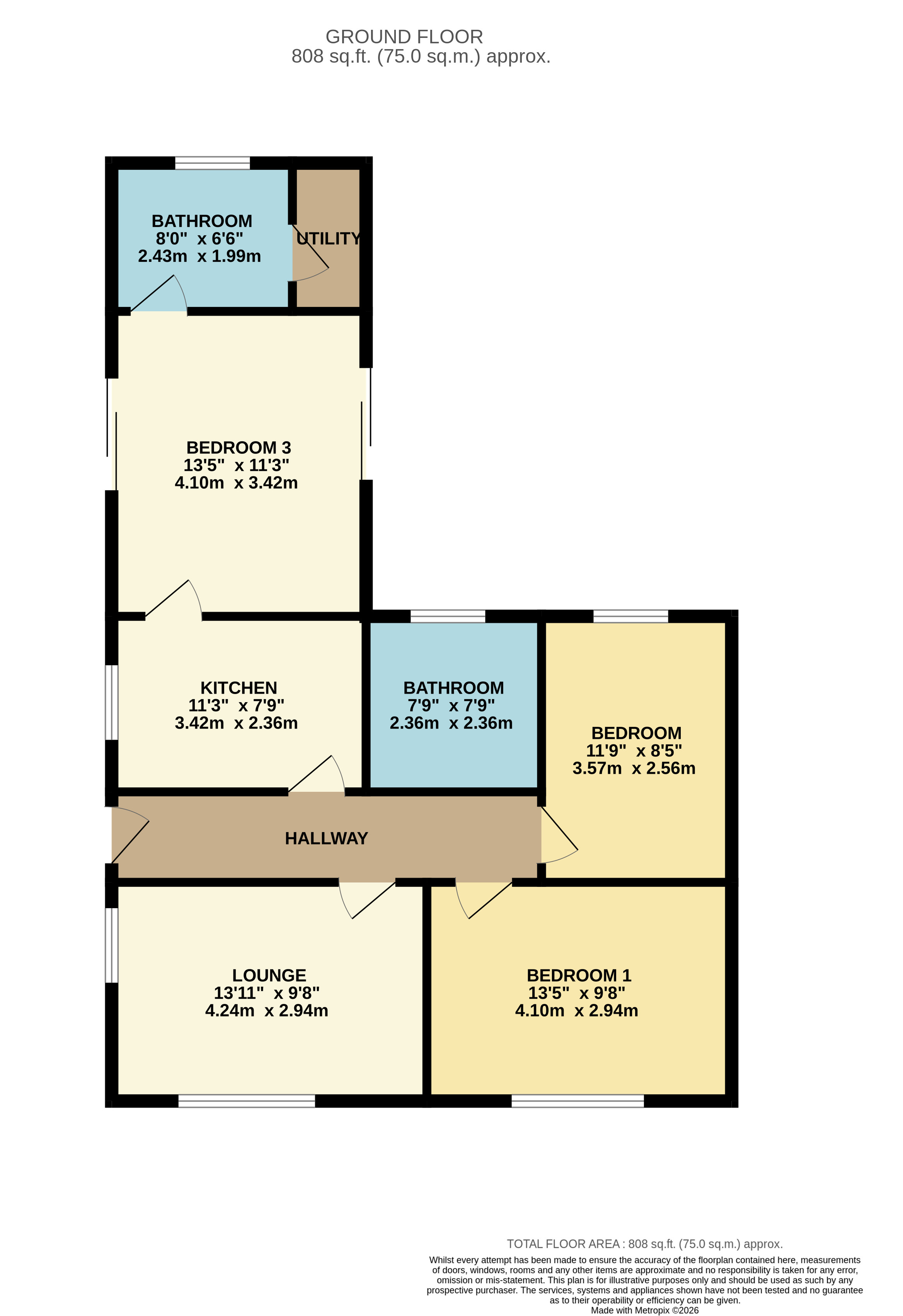 Floorplan for Bolton, Greater Manchester