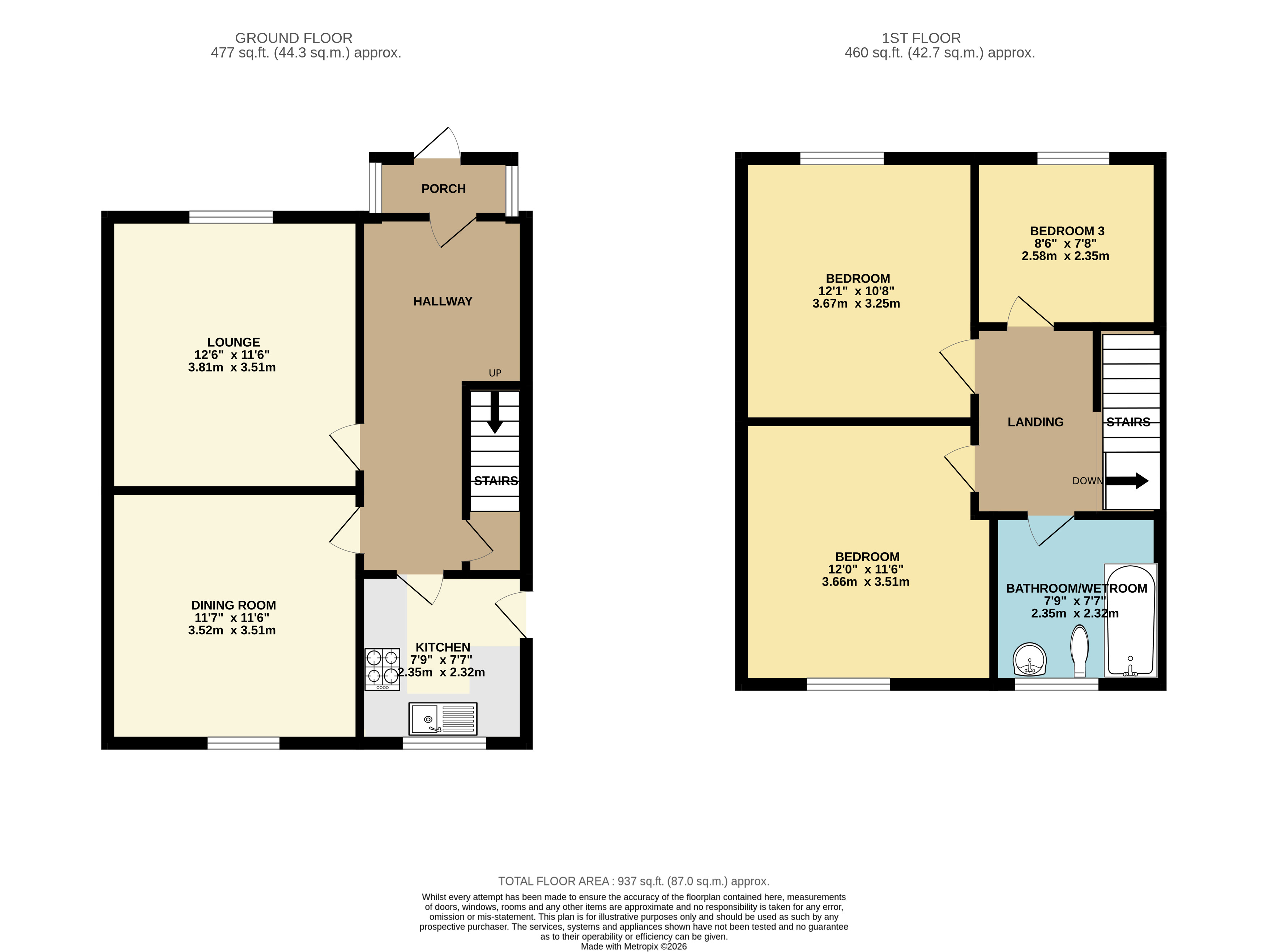 Floorplan for Bolton, Greater Manchester