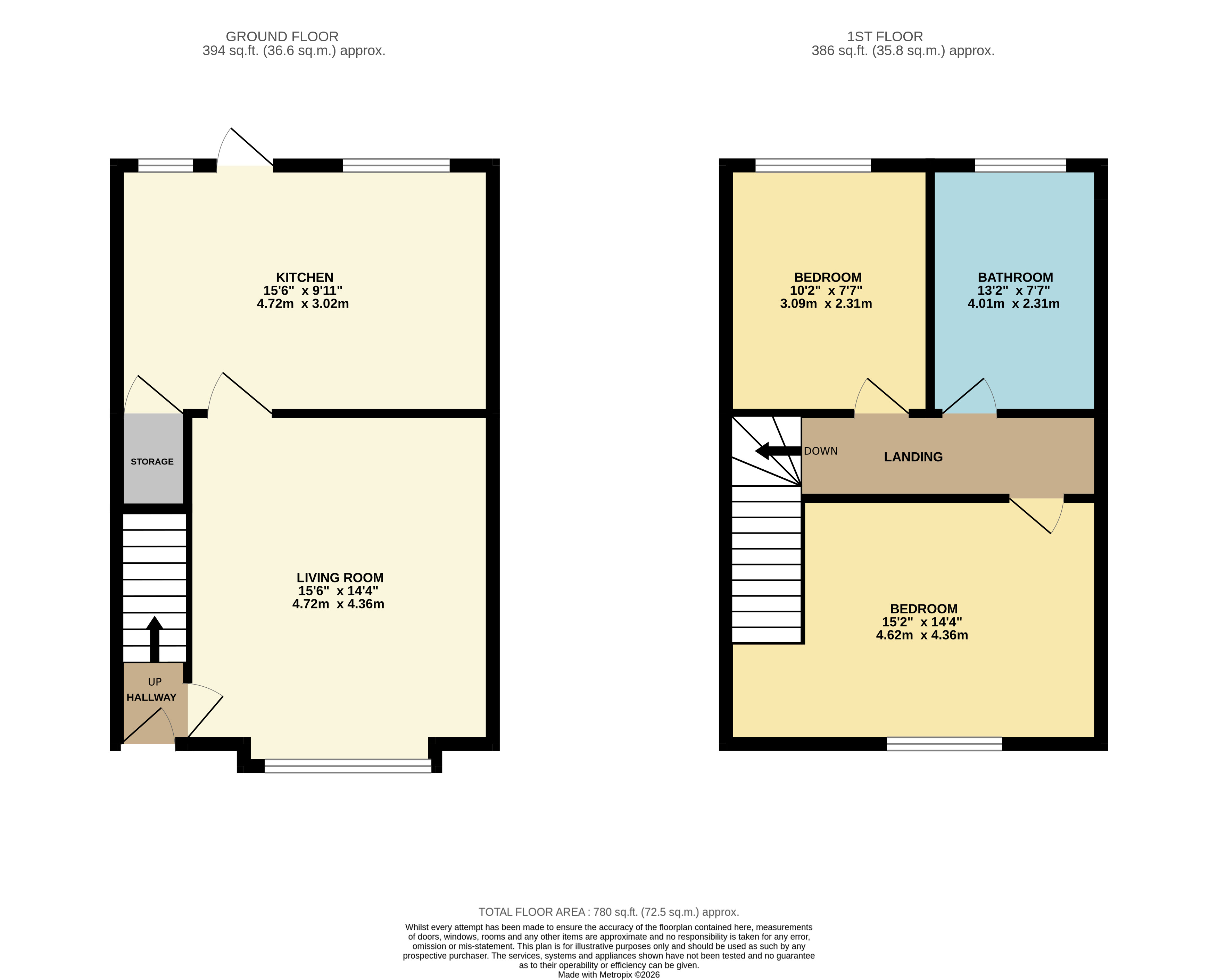 Floorplan for Horwich, Bolton, Greater Manchester