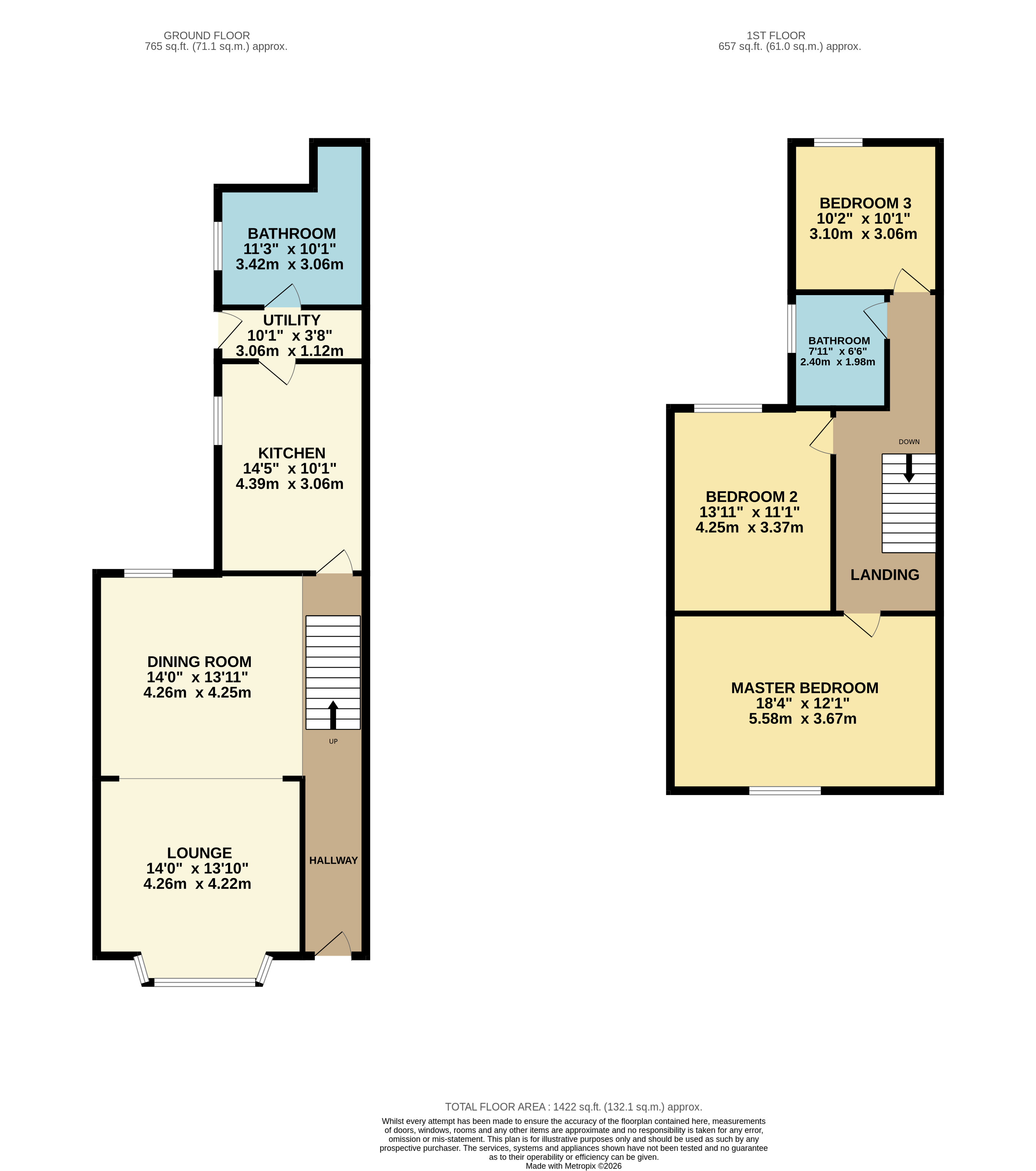 Floorplan for Blackrod, Bolton, Greater Manchester