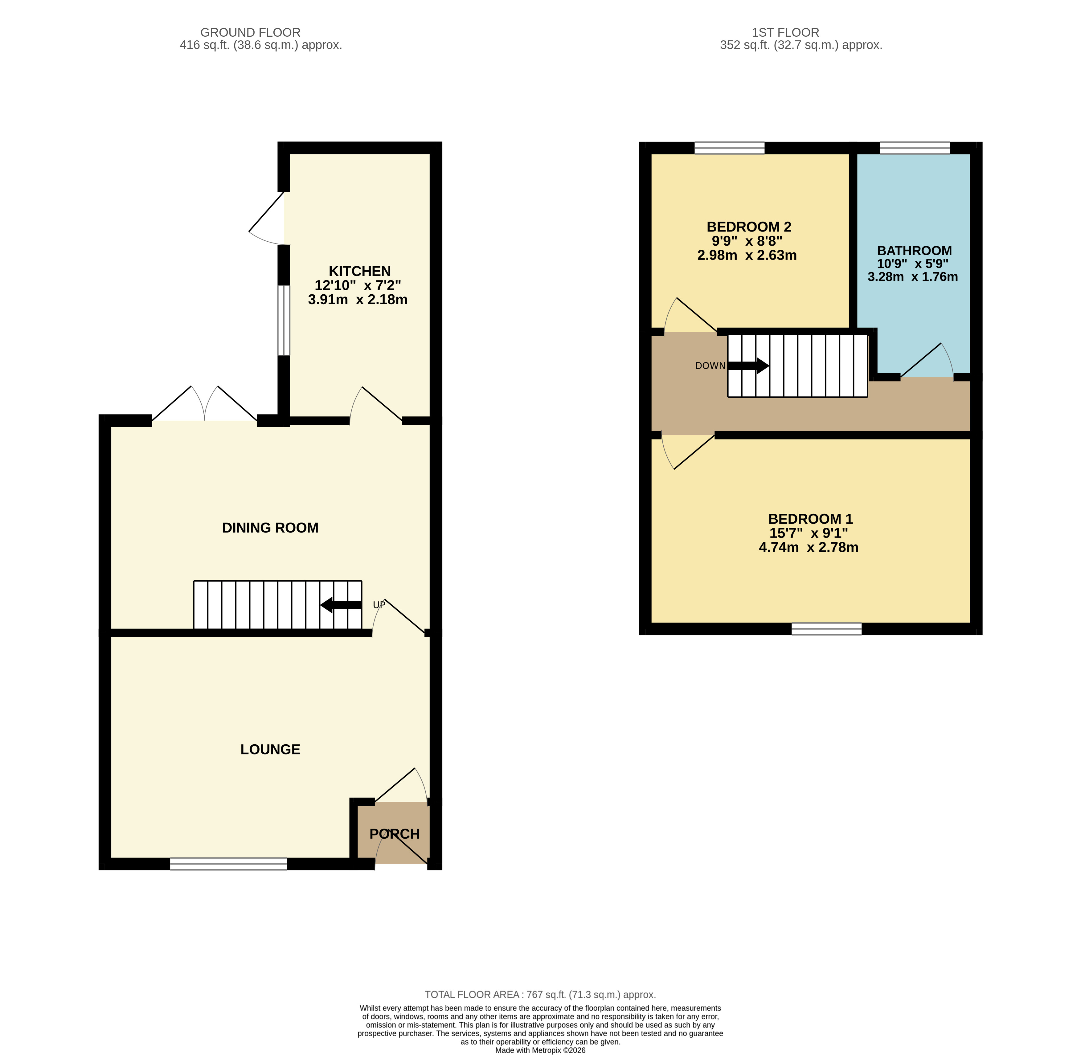 Floorplan for Horwich, Bolton