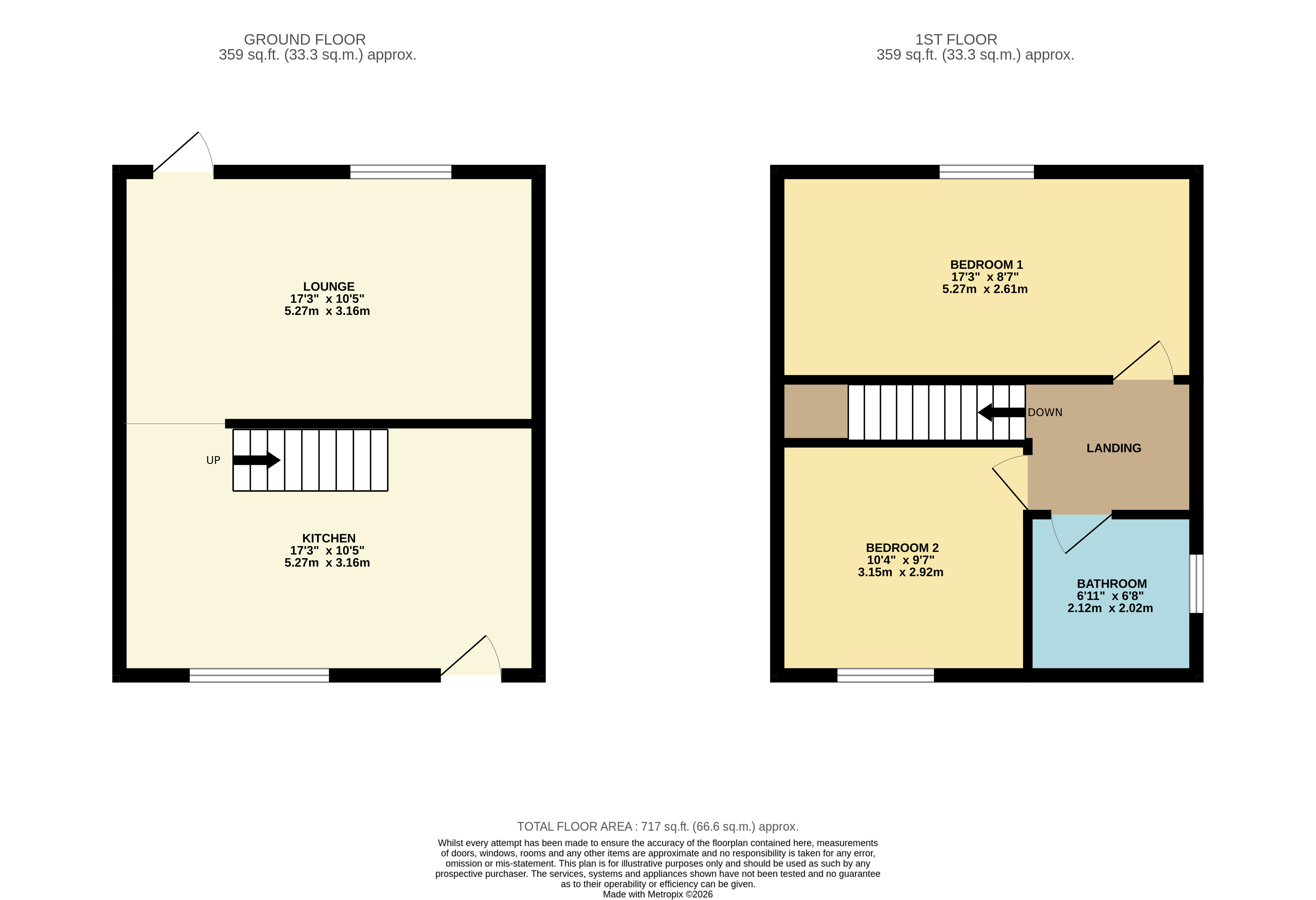 Floorplan for Horwich, Bolton, Greater Manchester