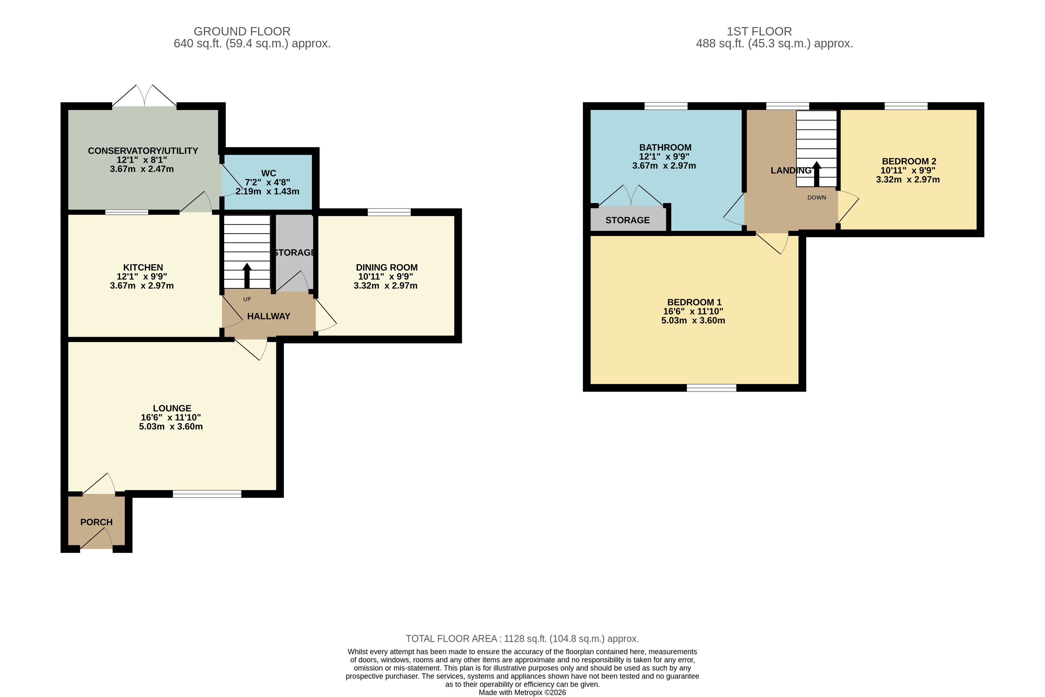 Floorplan for Blackrod, Bolton, Greater Manchester