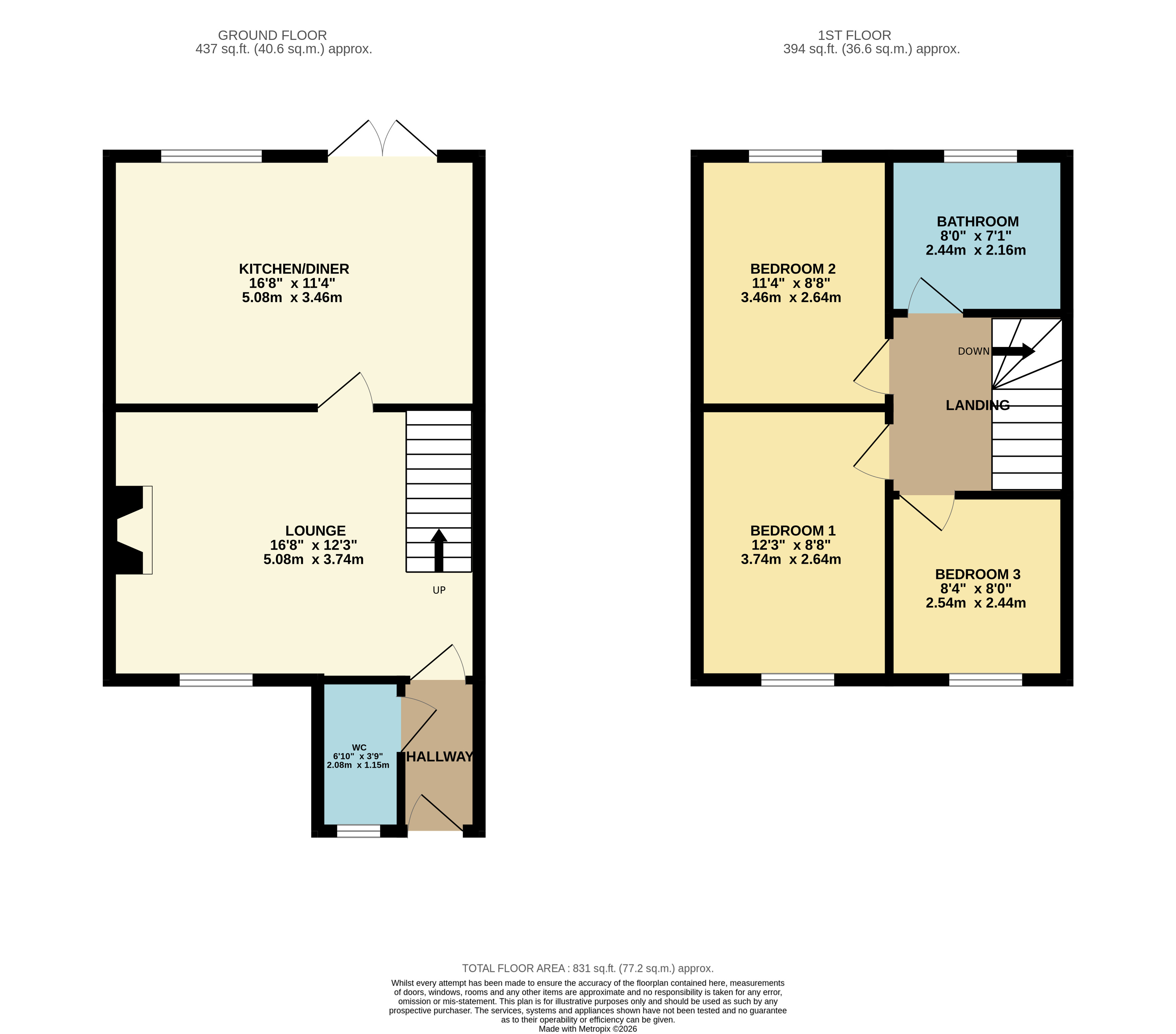 Floorplan for Horwich, Bolton, Greater Manchester