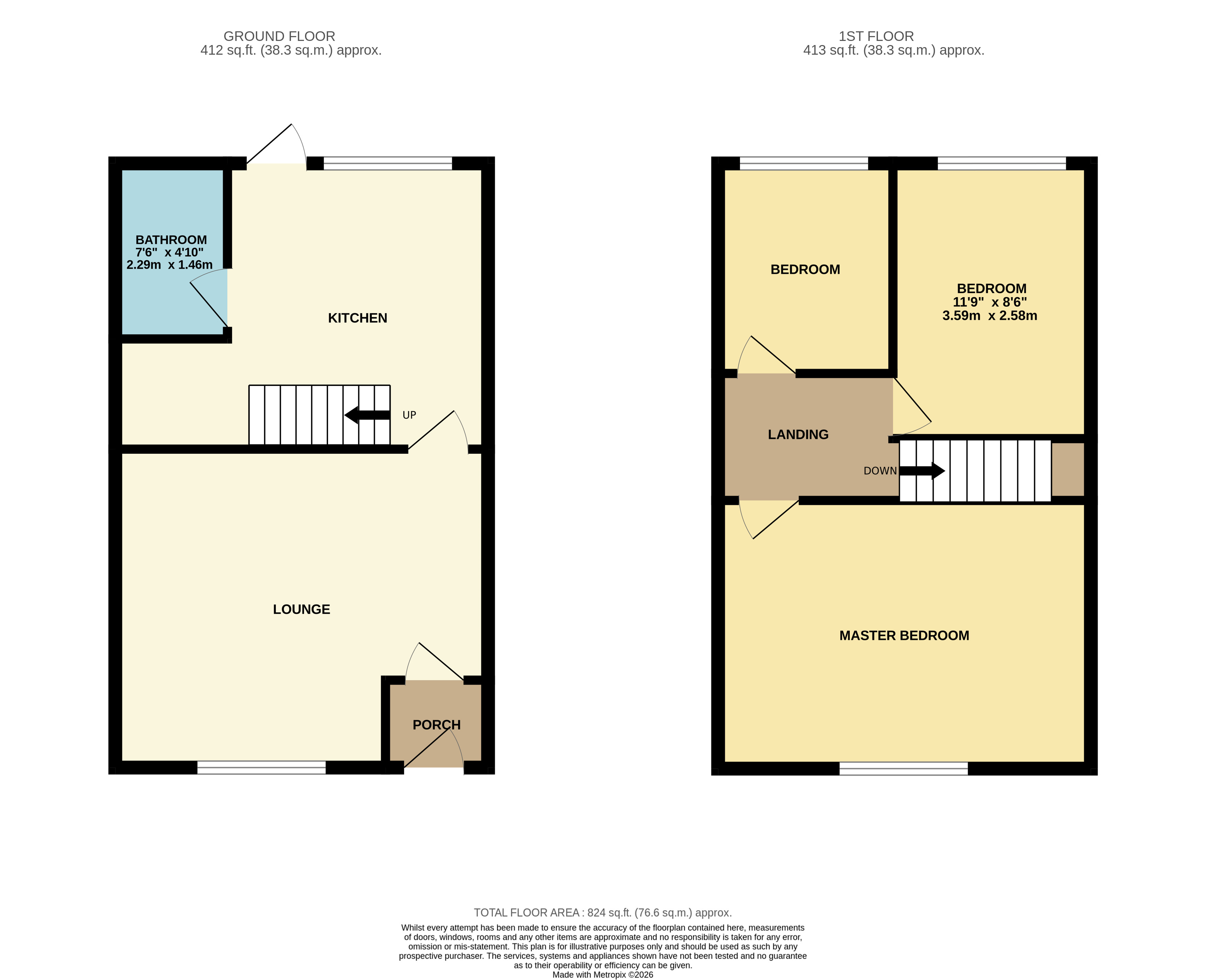 Floorplan for Bolton, Greater Manchester