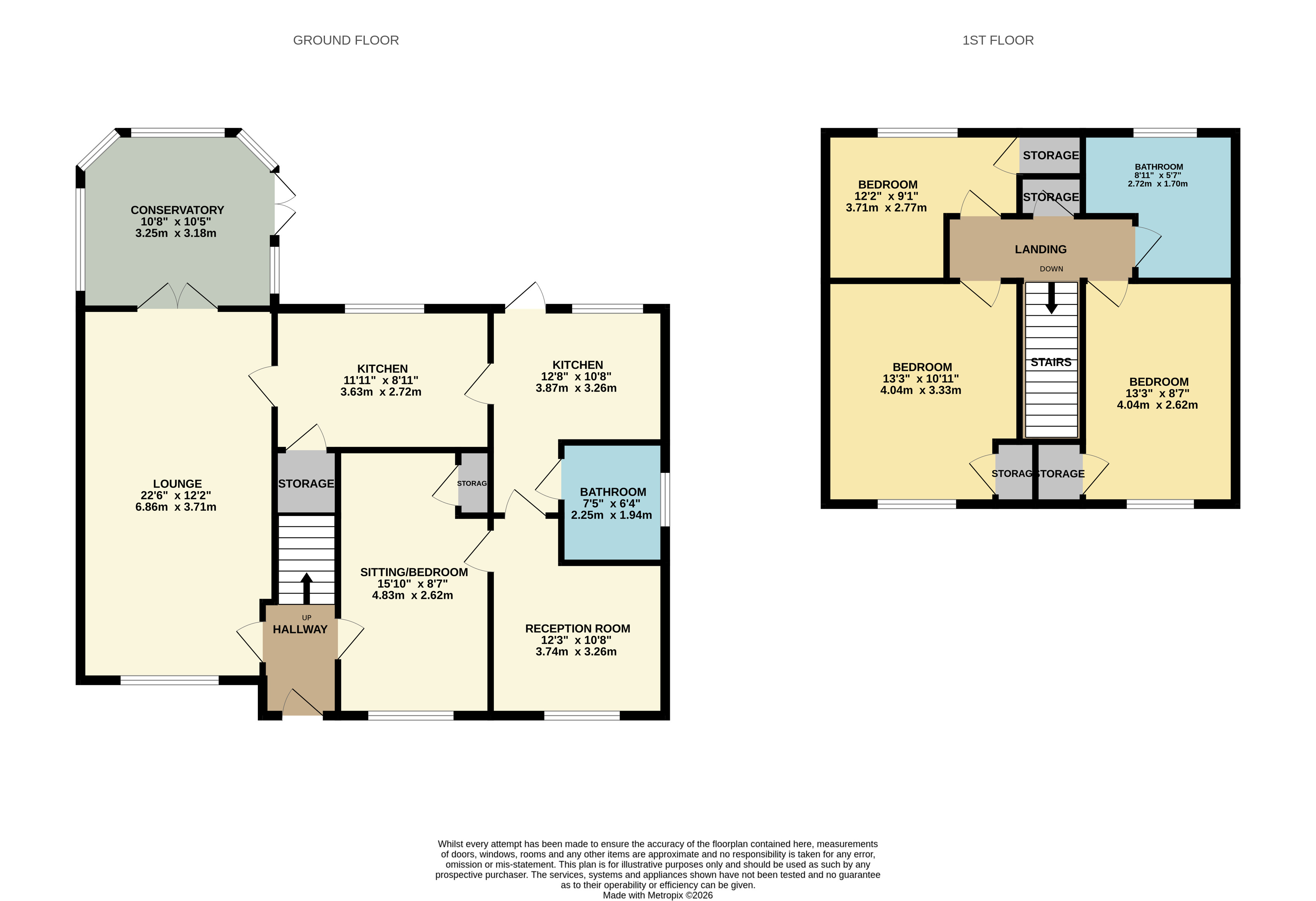 Floorplan for Blackrod, Bolton, Greater Manchester