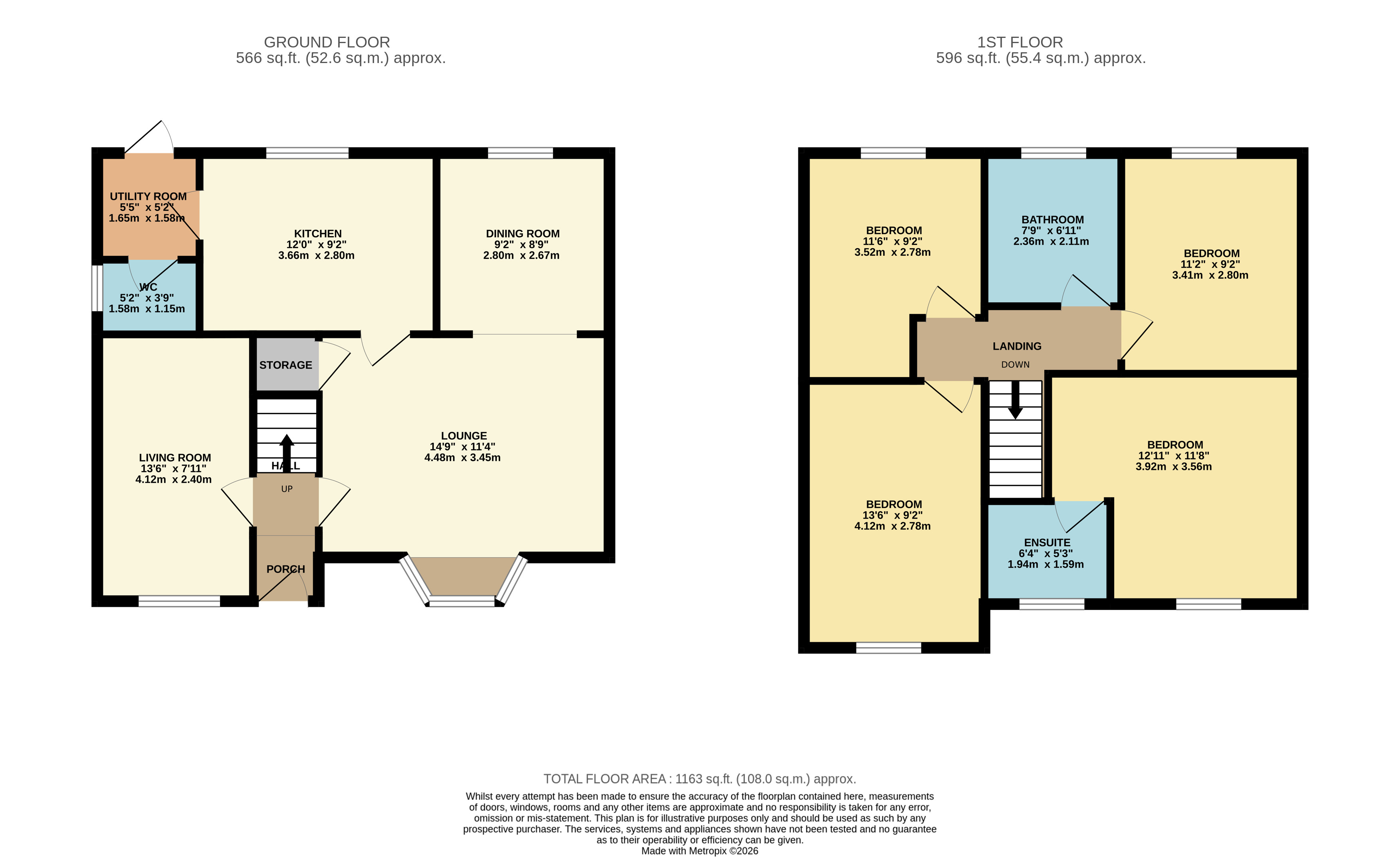 Floorplan for Horwich, Bolton, Greater Manchester