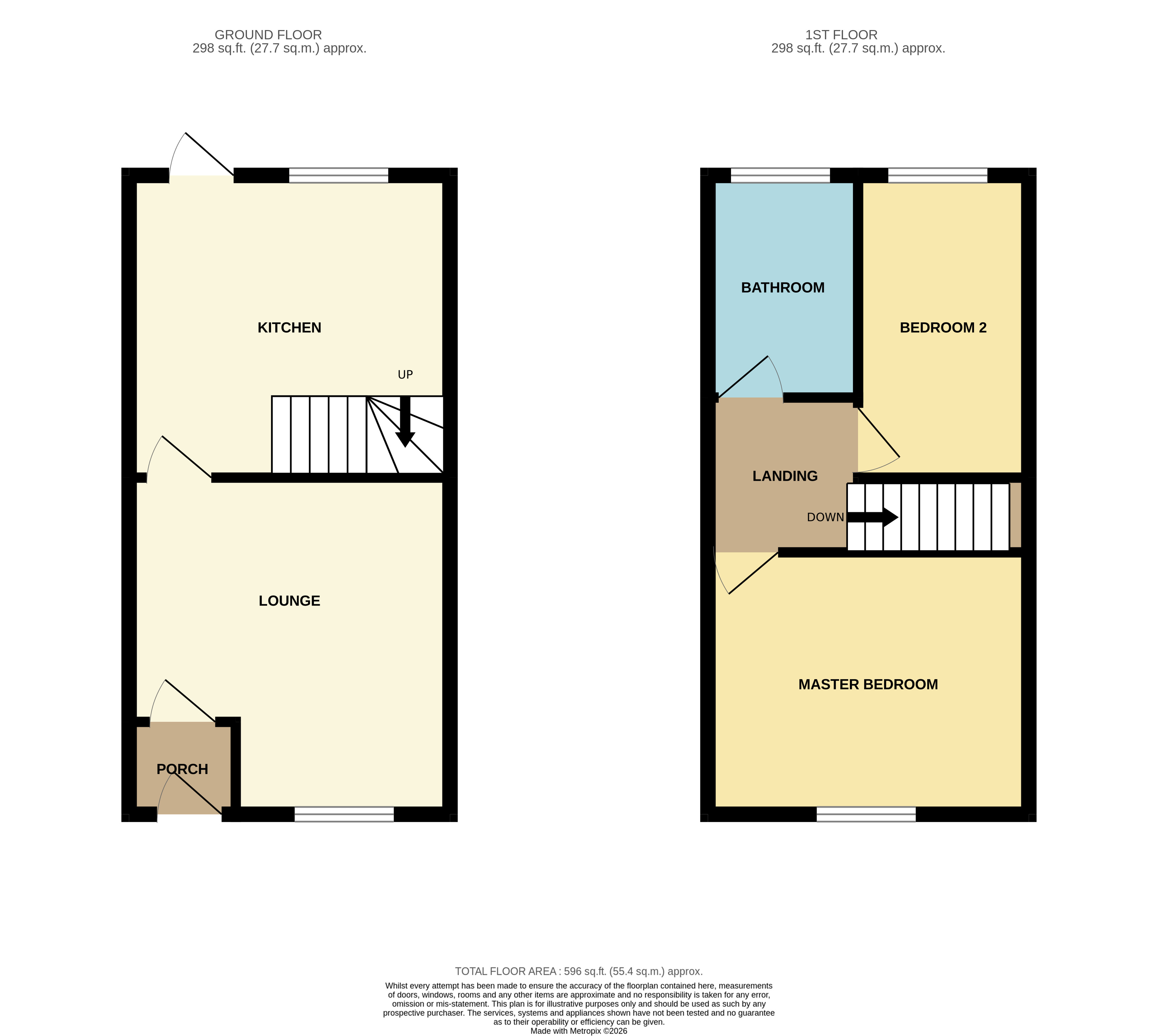 Floorplan for Horwich, Bolton, Greater Manchester