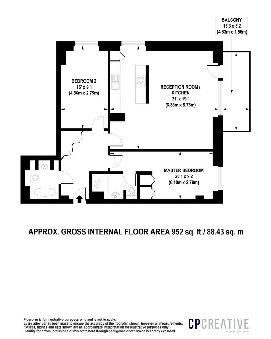 Floorplan for Discovery Dock West, 2 South Quay Square, London