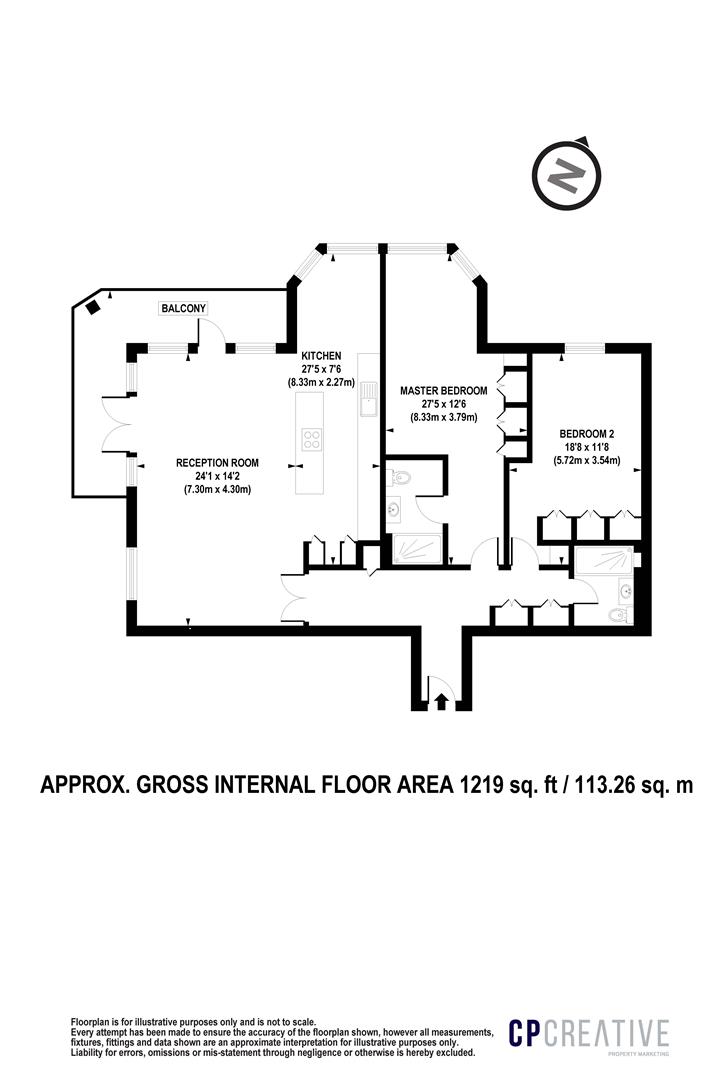Floorplan for Homer Drive, London