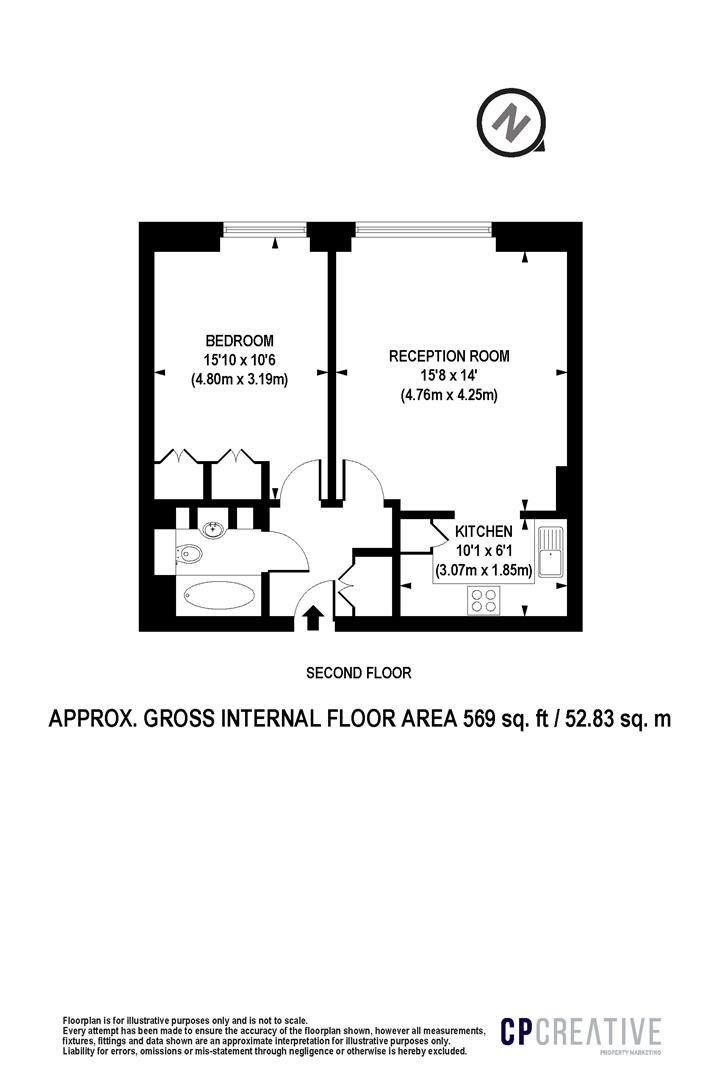 Floorplan for 2 South Quay Square, London