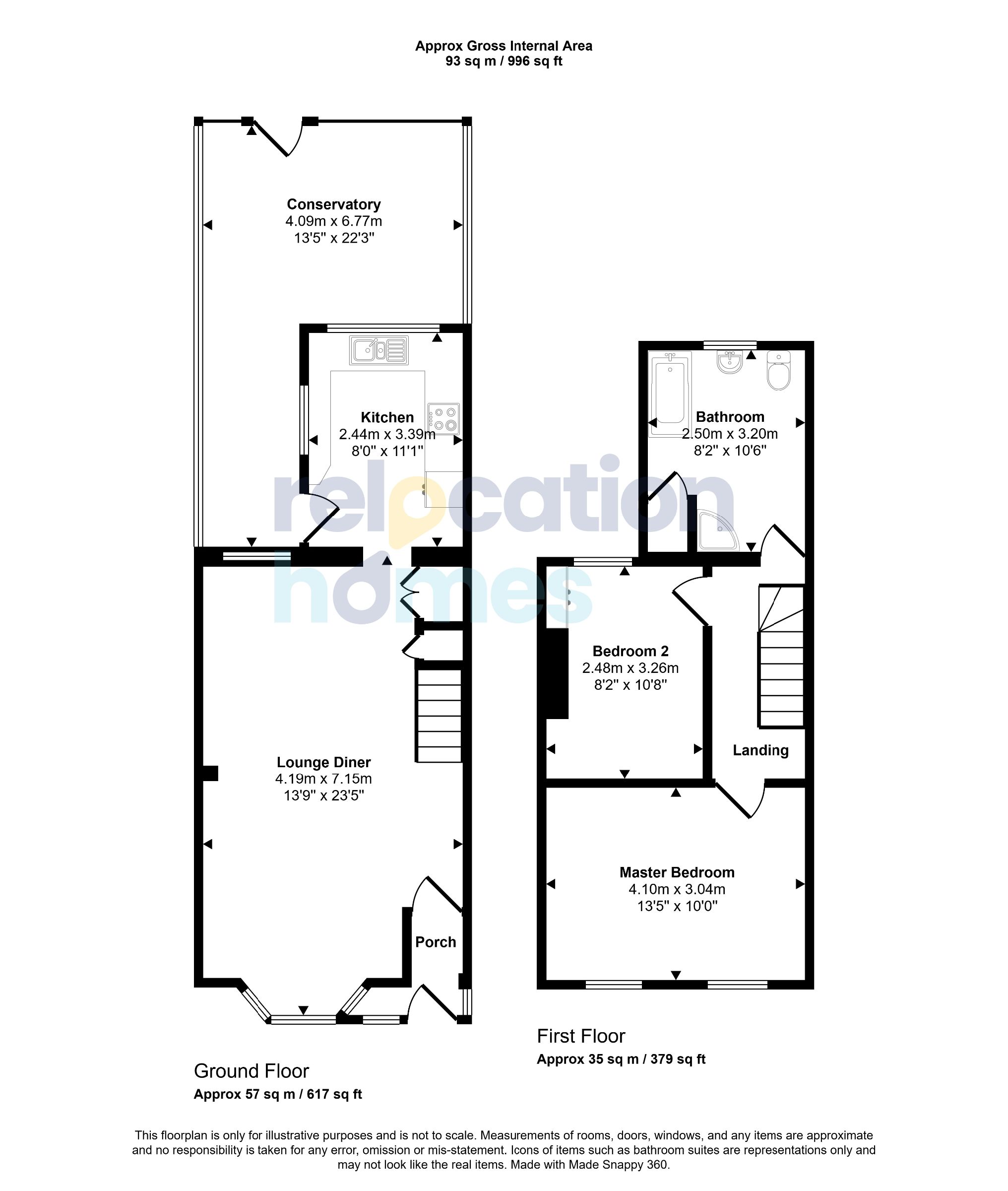 Floorplan for Henley Road, London
