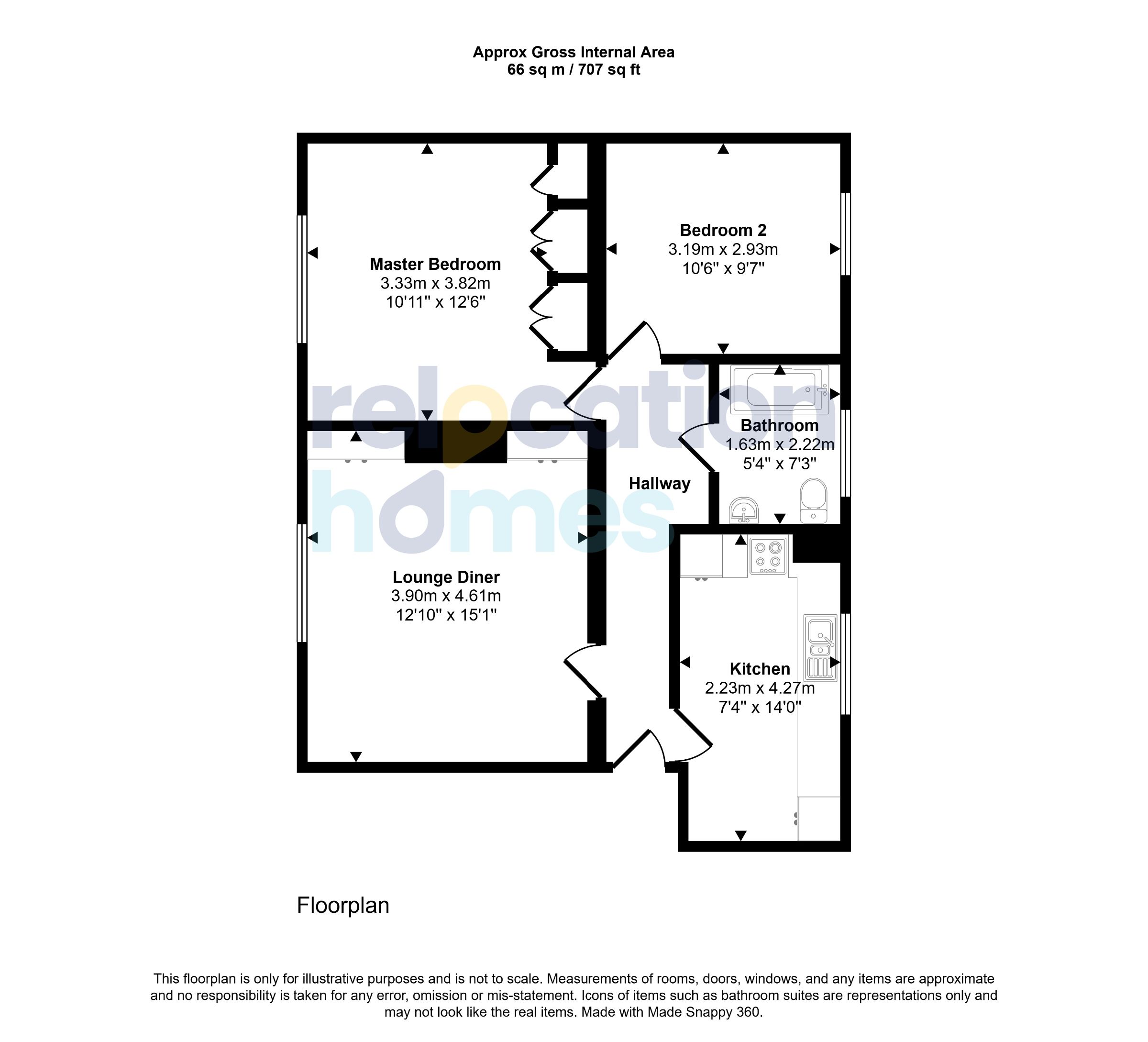 Floorplan for Shakespeare Square, Ilford