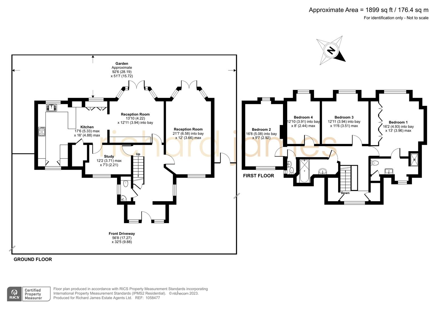 Floorplan for Wise Lane, Mill Hill, London, NW7
