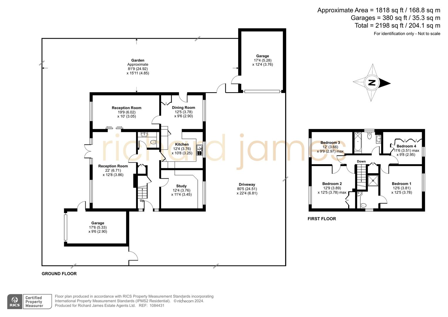 Floorplan for Sandbrook Close, Mill Hill, London, NW7