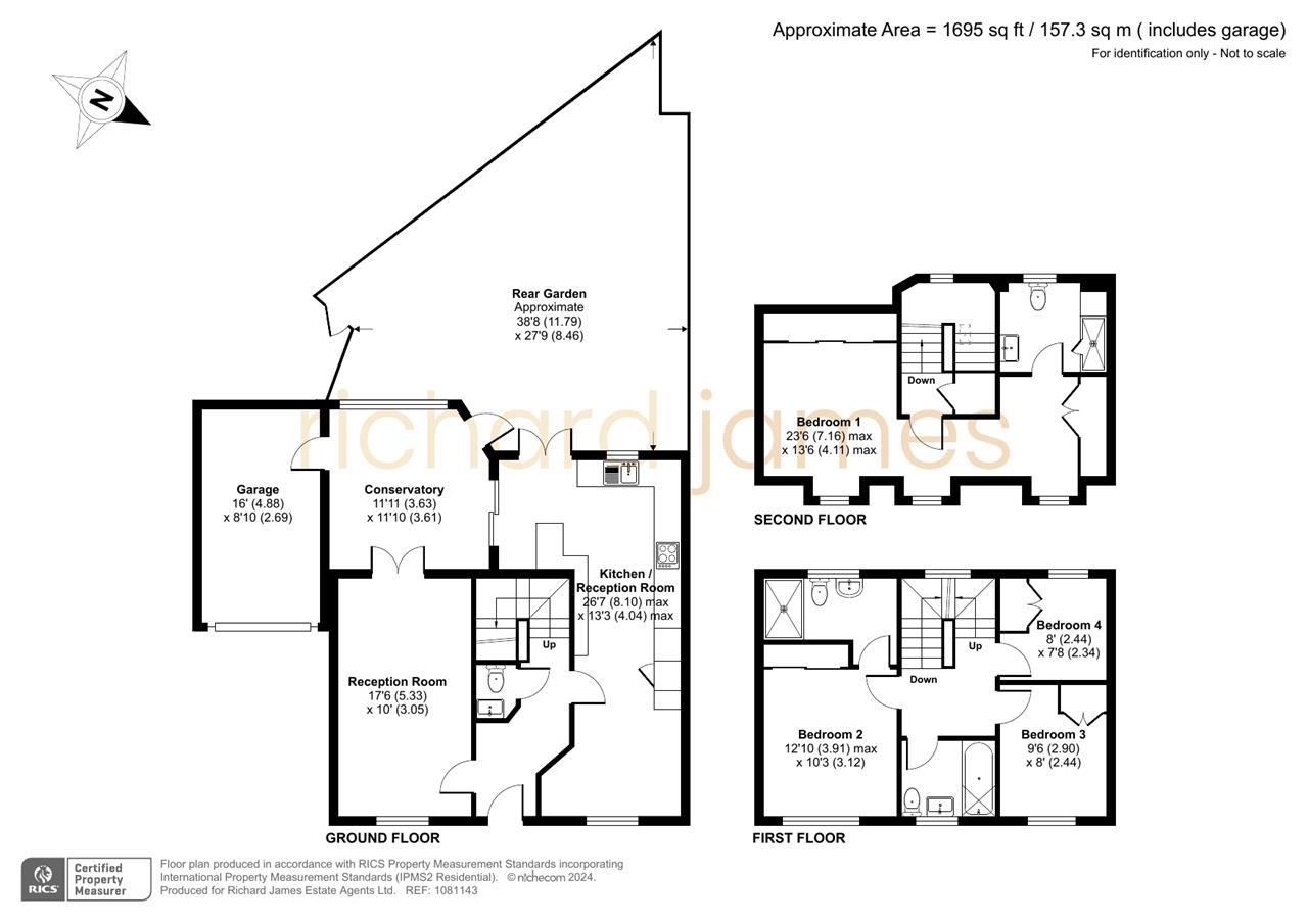 Floorplan for Appledore Way, Mill Hill, London, NW7