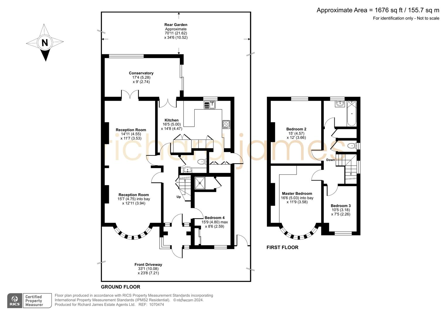 Floorplan for Stockton Gardens, Mill Hill, London, NW7