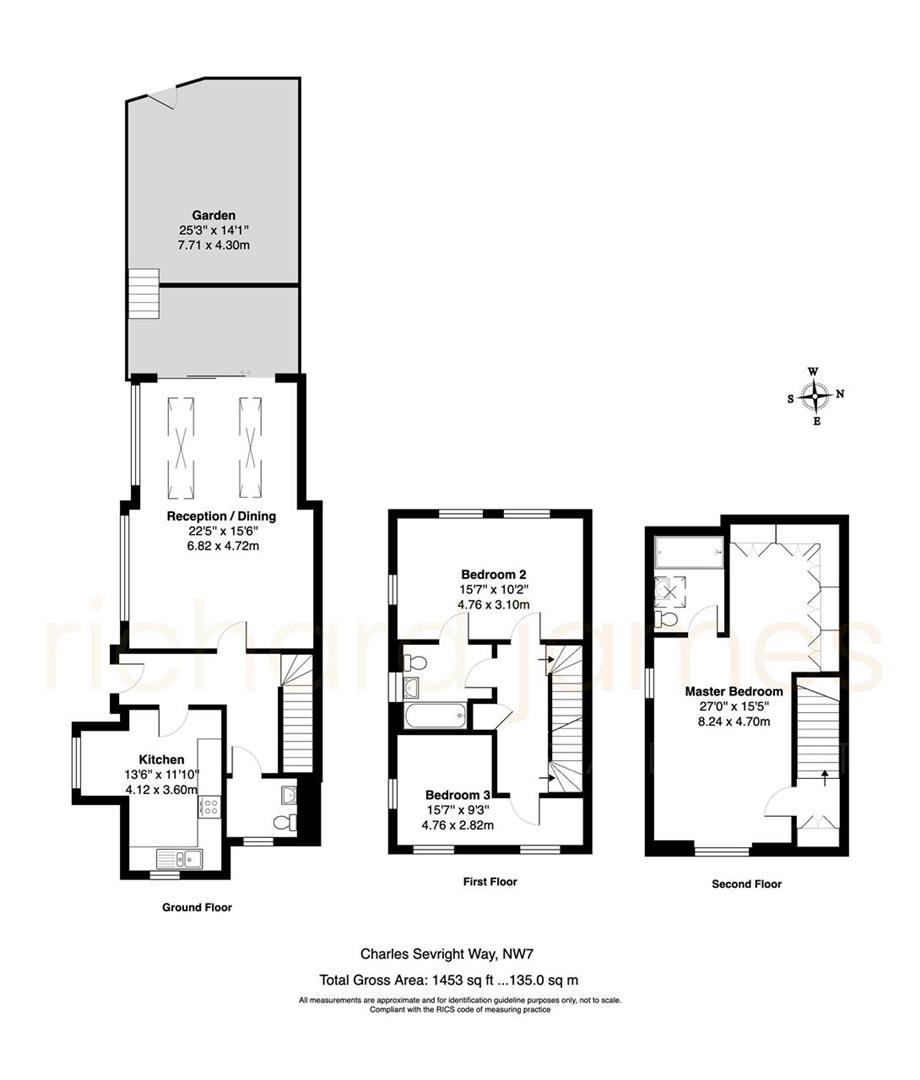 Floorplan for Charles Sevright Way, Mill Hill, London, NW7