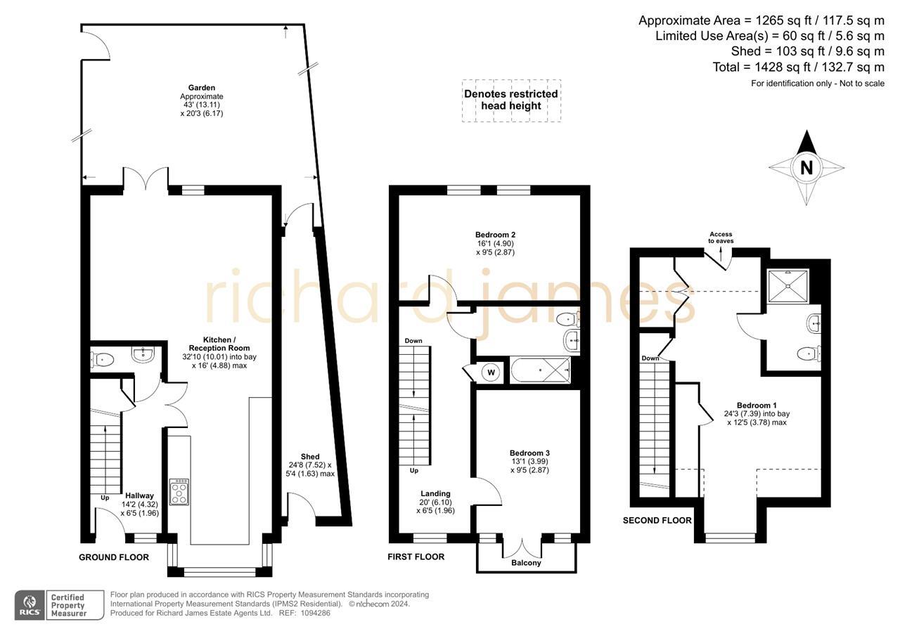 Floorplan for Inglis Way, Mill Hill, London, NW7