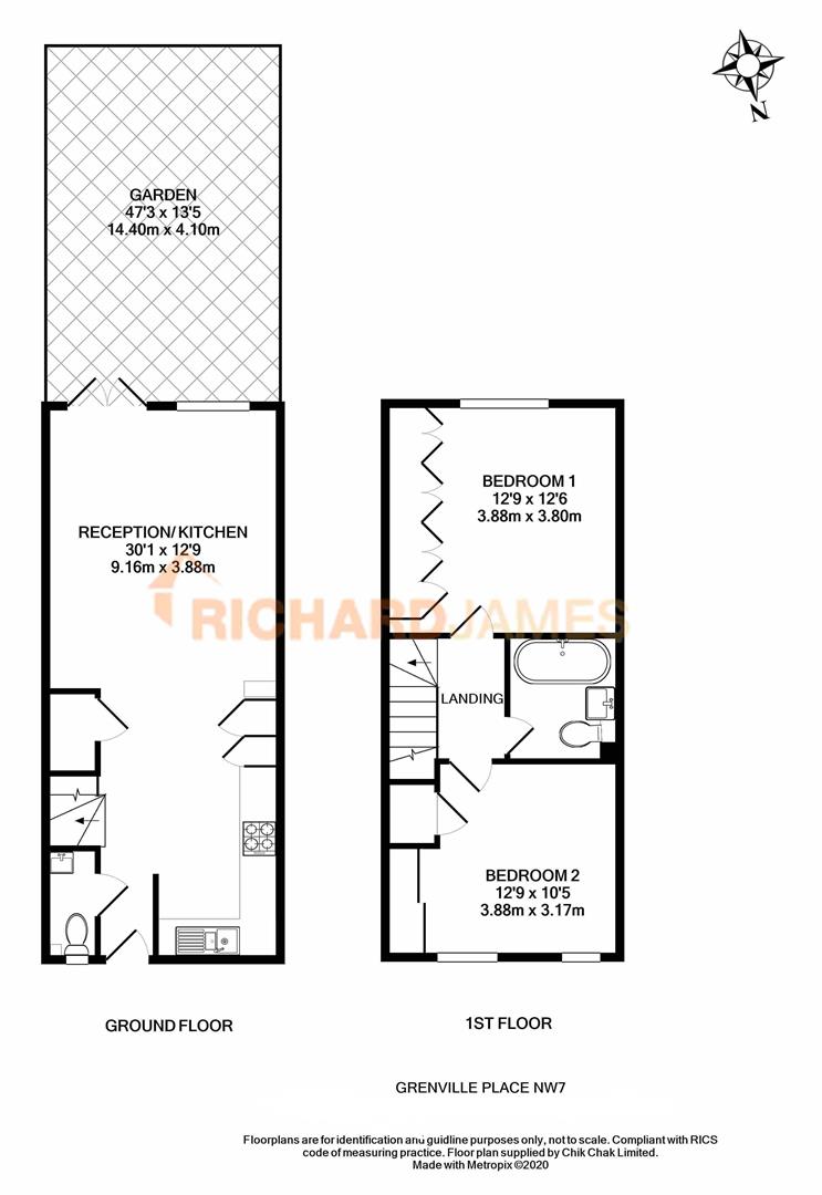 Floorplan for Grenville Place, Mill Hill, London, NW7